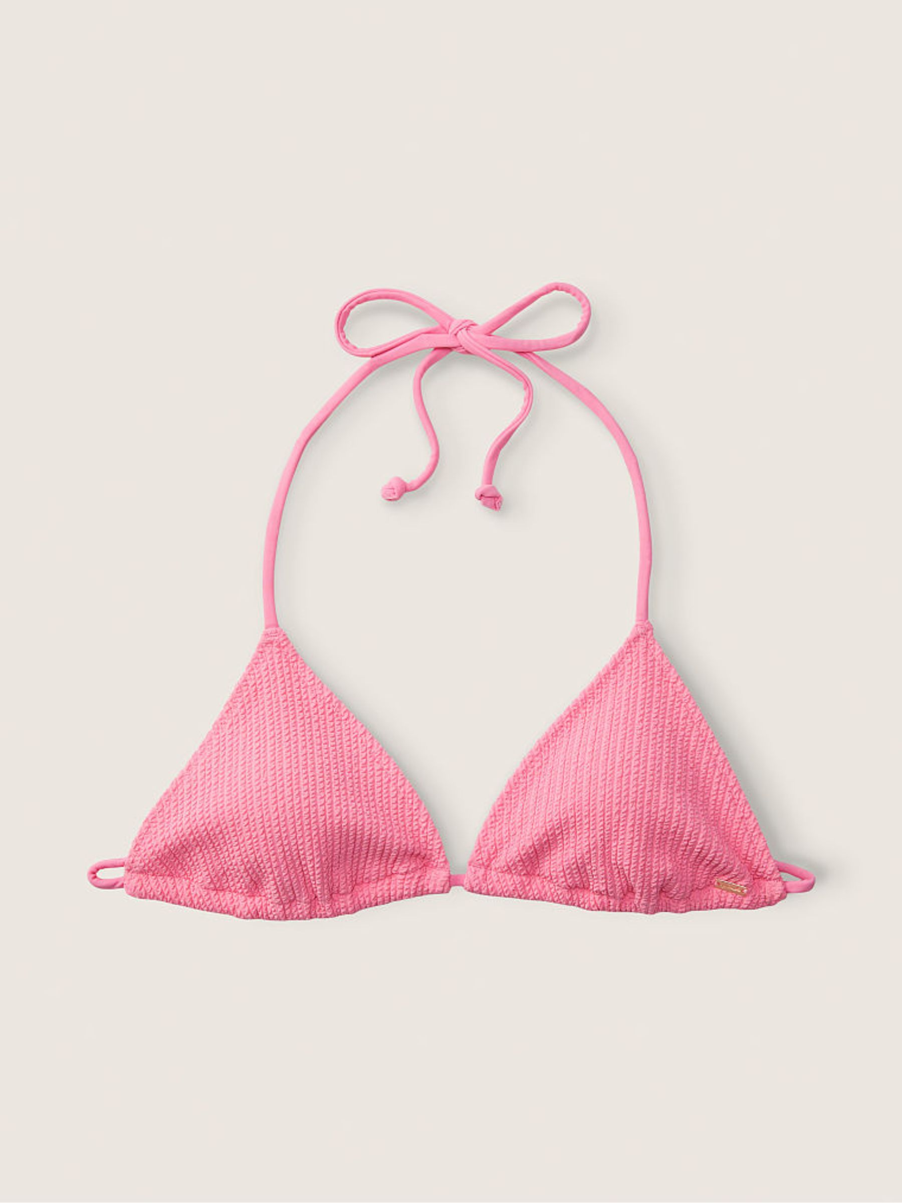 Dreamy Pink Triangle Crinkle Bikini Top - Image 1 of 1