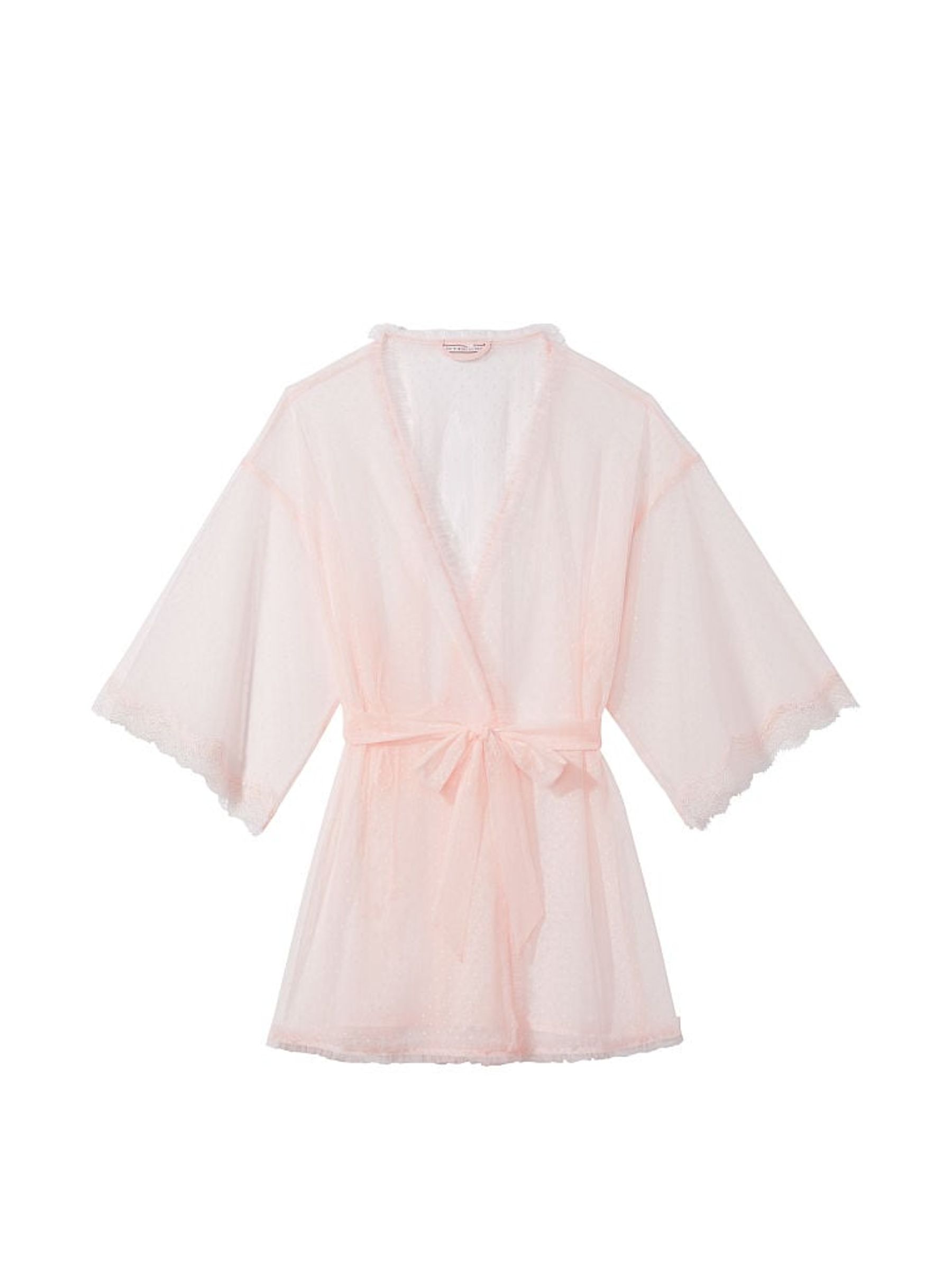 Ballet Pink Lace Long Sleeve Robe - Image 2 of 2