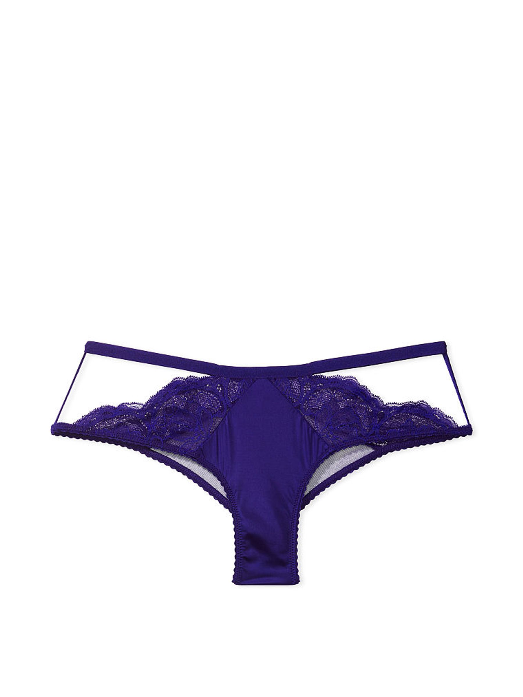 Night Ocean Blue Lace Cheeky Knickers - Image 3 of 3