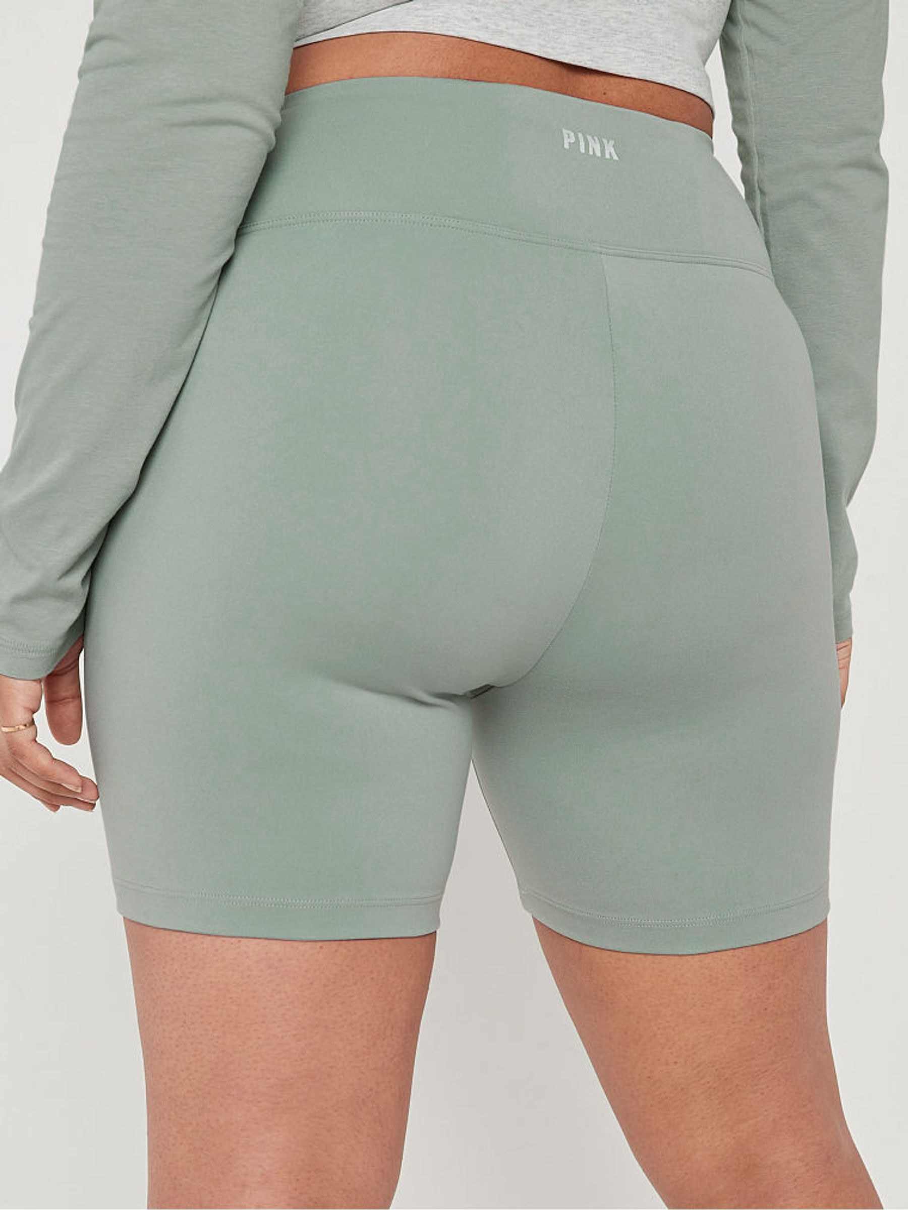 Iceberg Green Ruched Cycling Short - Image 2 of 3