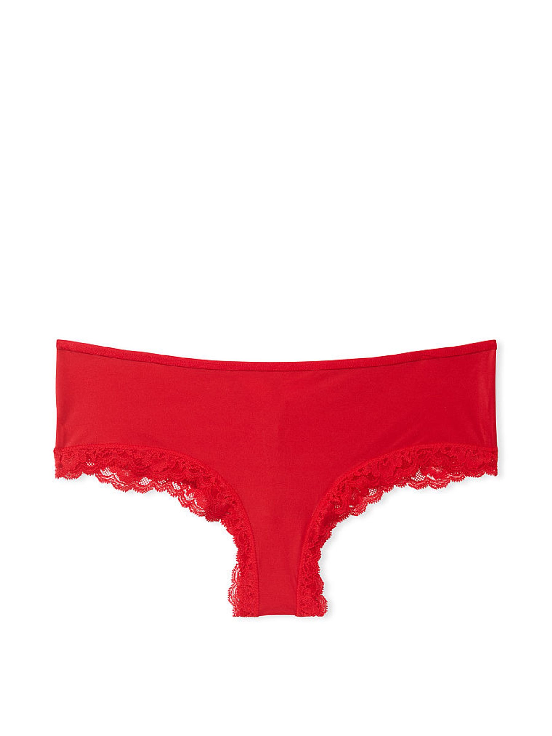 Lipstick Red Lace Trim Knickers - Image 3 of 4