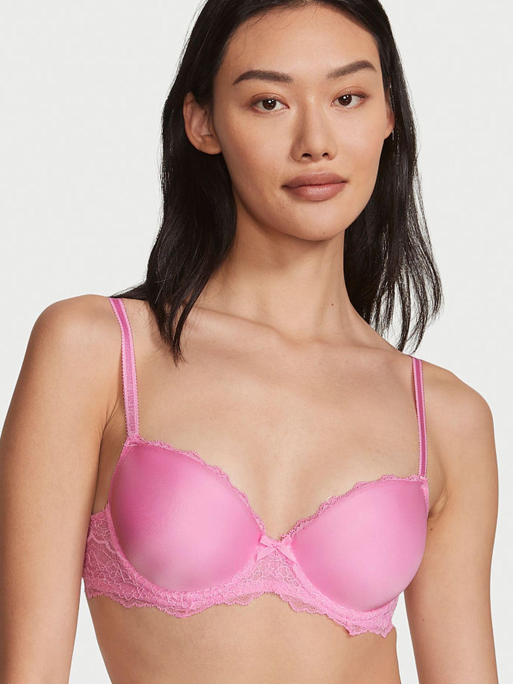 Lilac Chiffon Pink Lightly Lined Demi Bra - Image 1 of 3