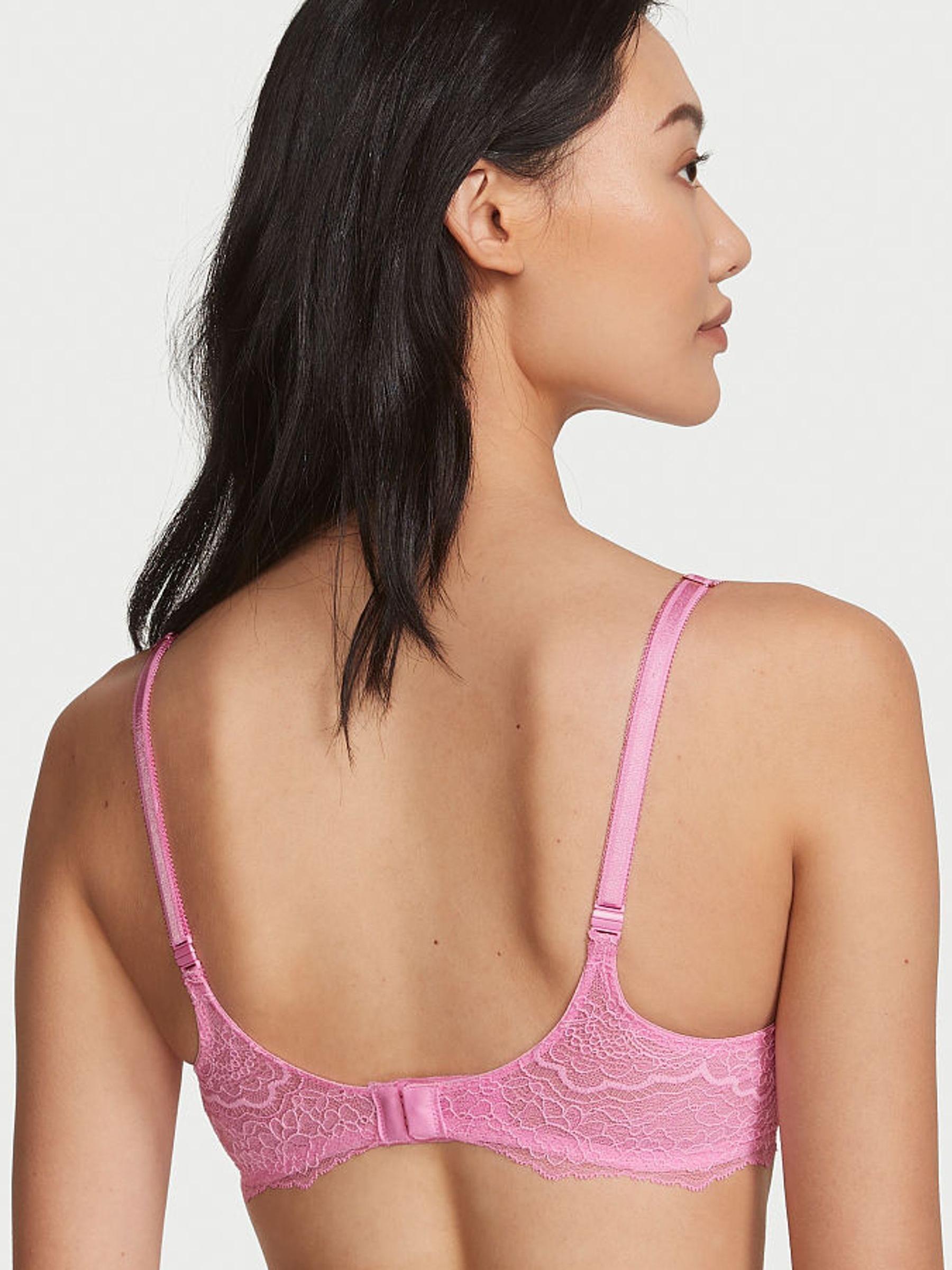 Lilac Chiffon Pink Lightly Lined Demi Bra - Image 2 of 3