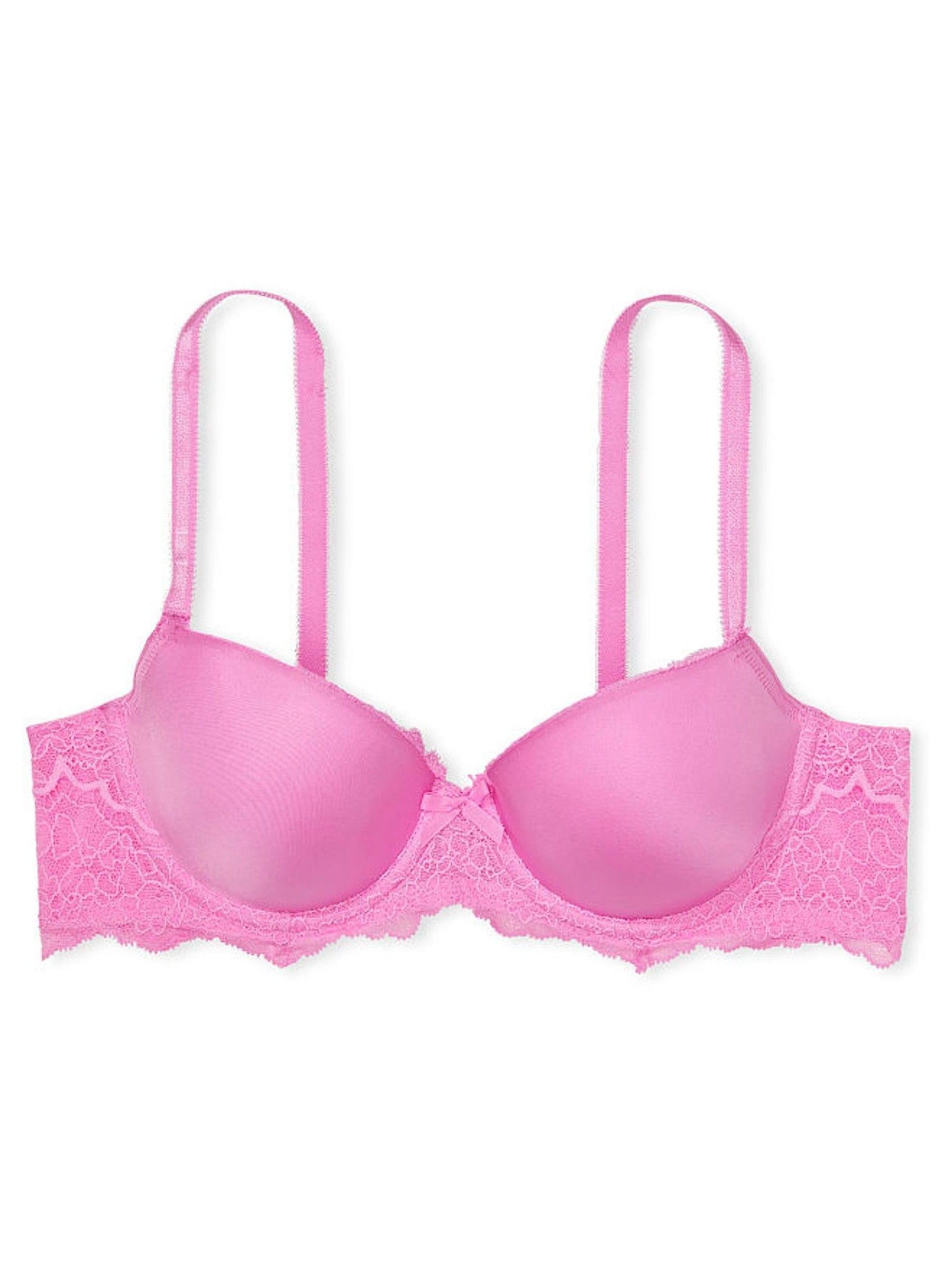 Lilac Chiffon Pink Lightly Lined Demi Bra - Image 3 of 3