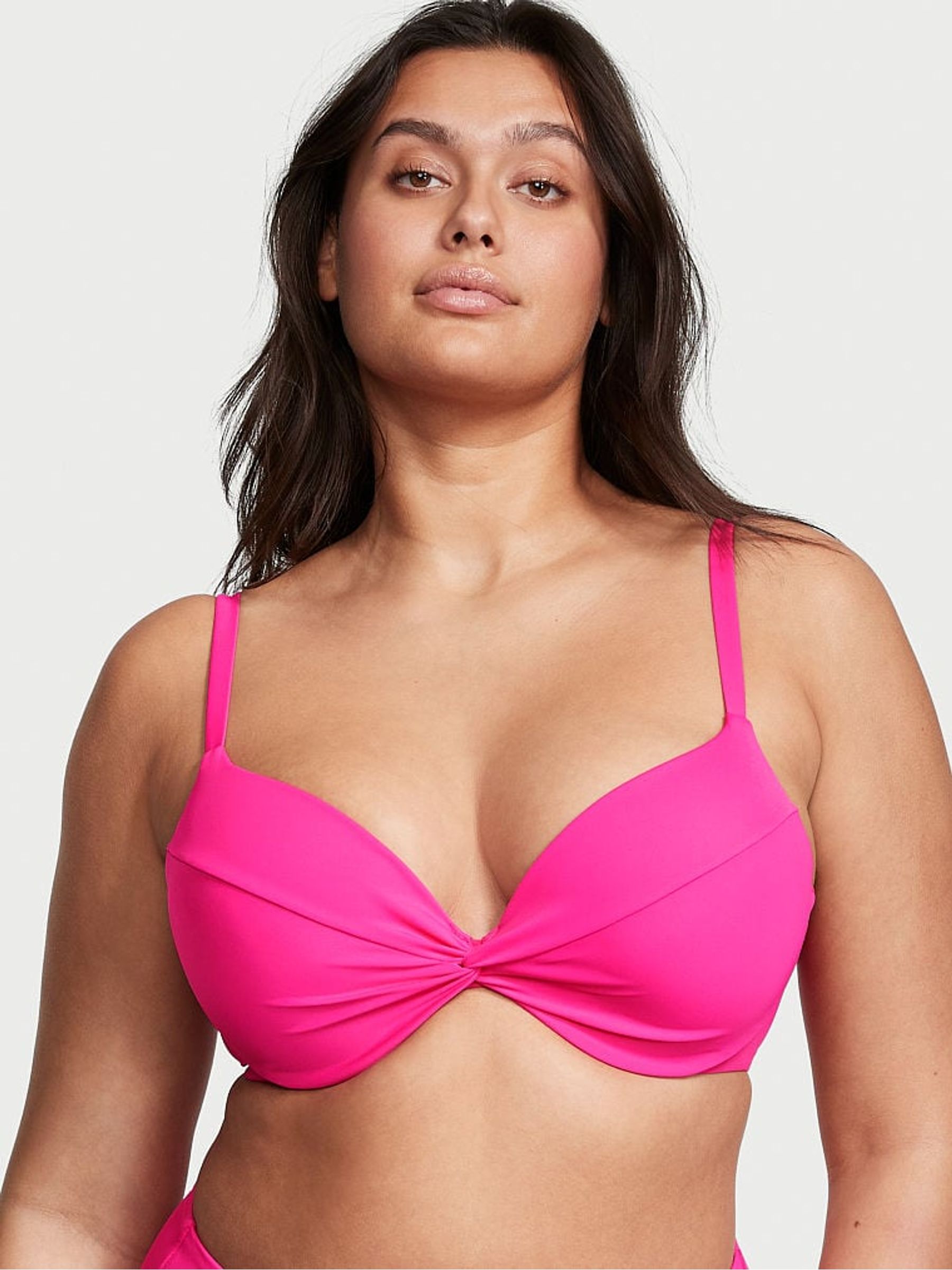 Forever Pink Push Up Swim Bikini Top - Image 1 of 4