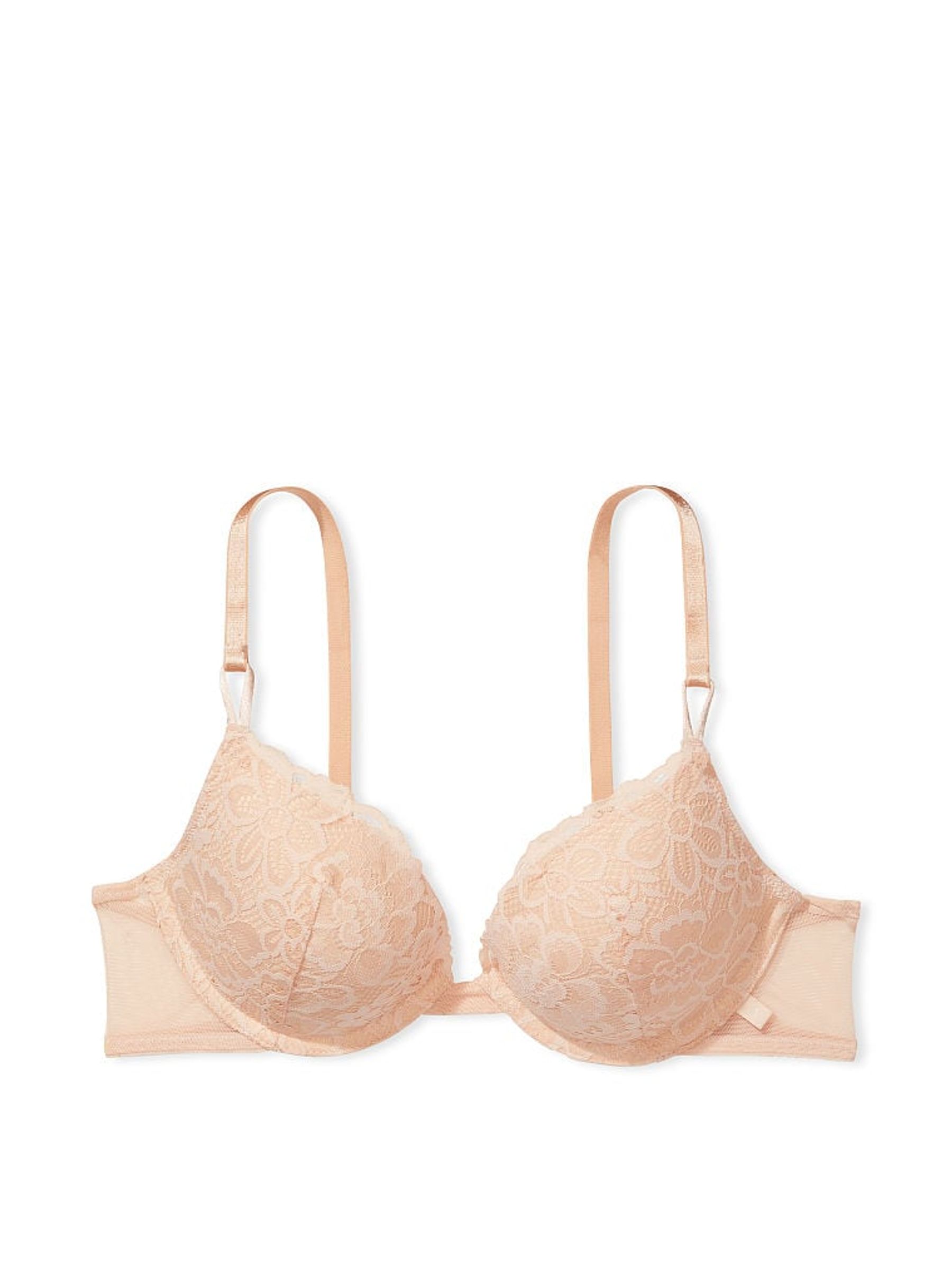 Champagne Nude Lace T-Shirt Push Up Bra - Image 3 of 3