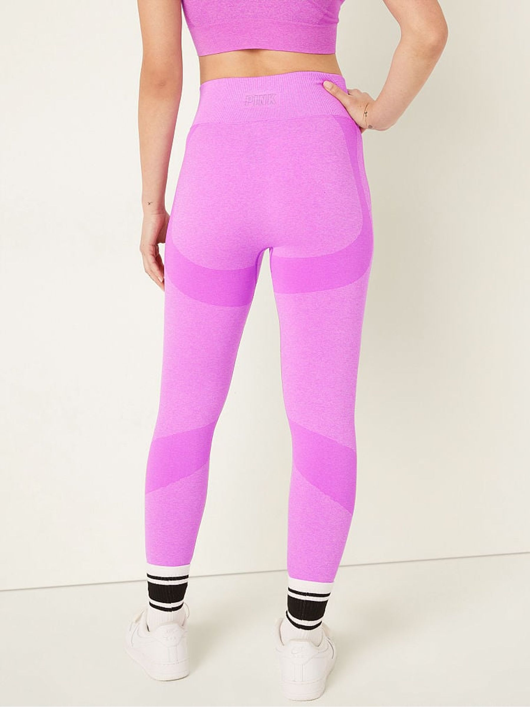 House Party Pink Marl Seamless High Waist Legging - Image 2 of 5