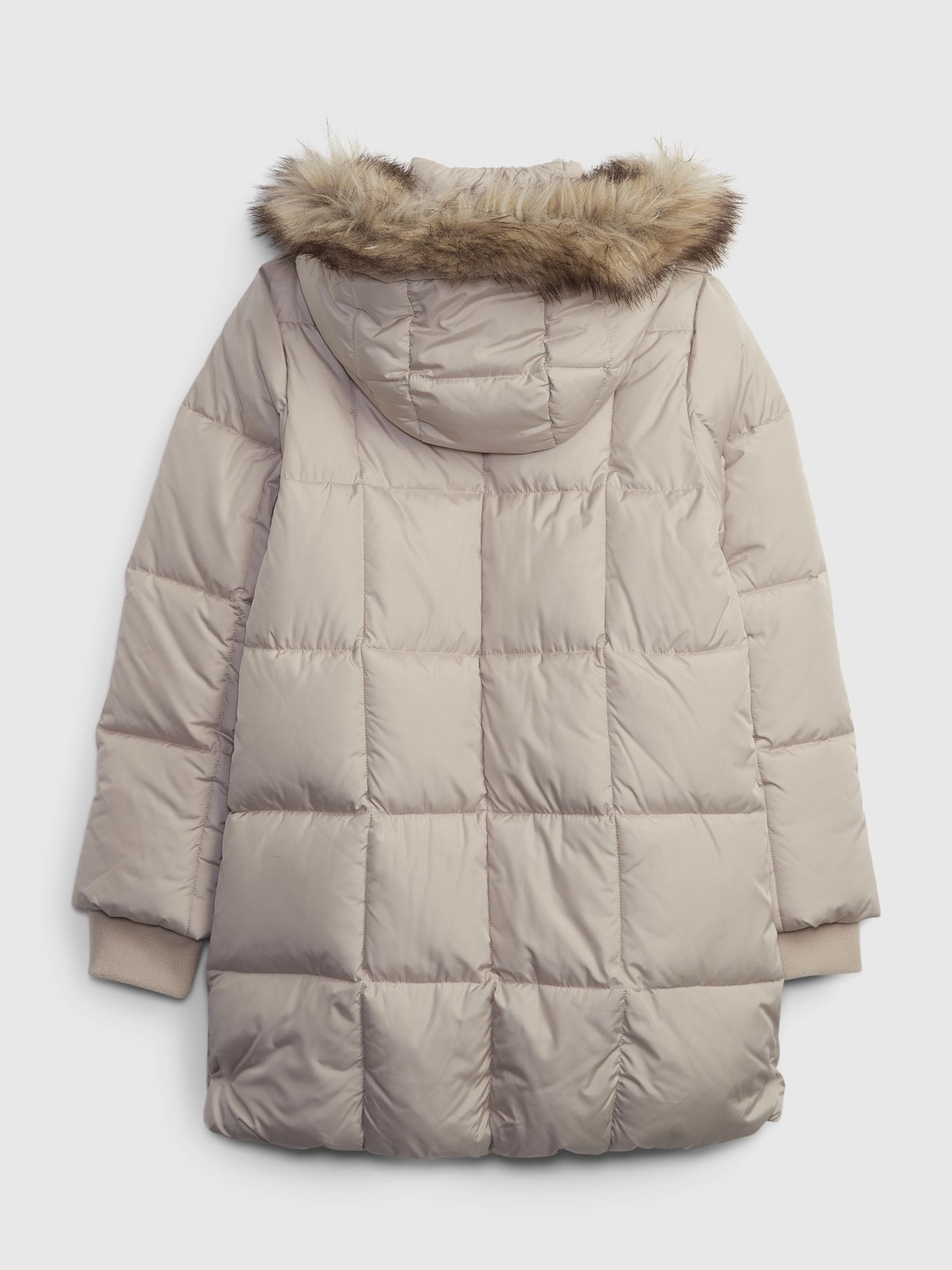 Beige Heavy Weight Parka Coat (4-13yrs) - Image 2 of 2