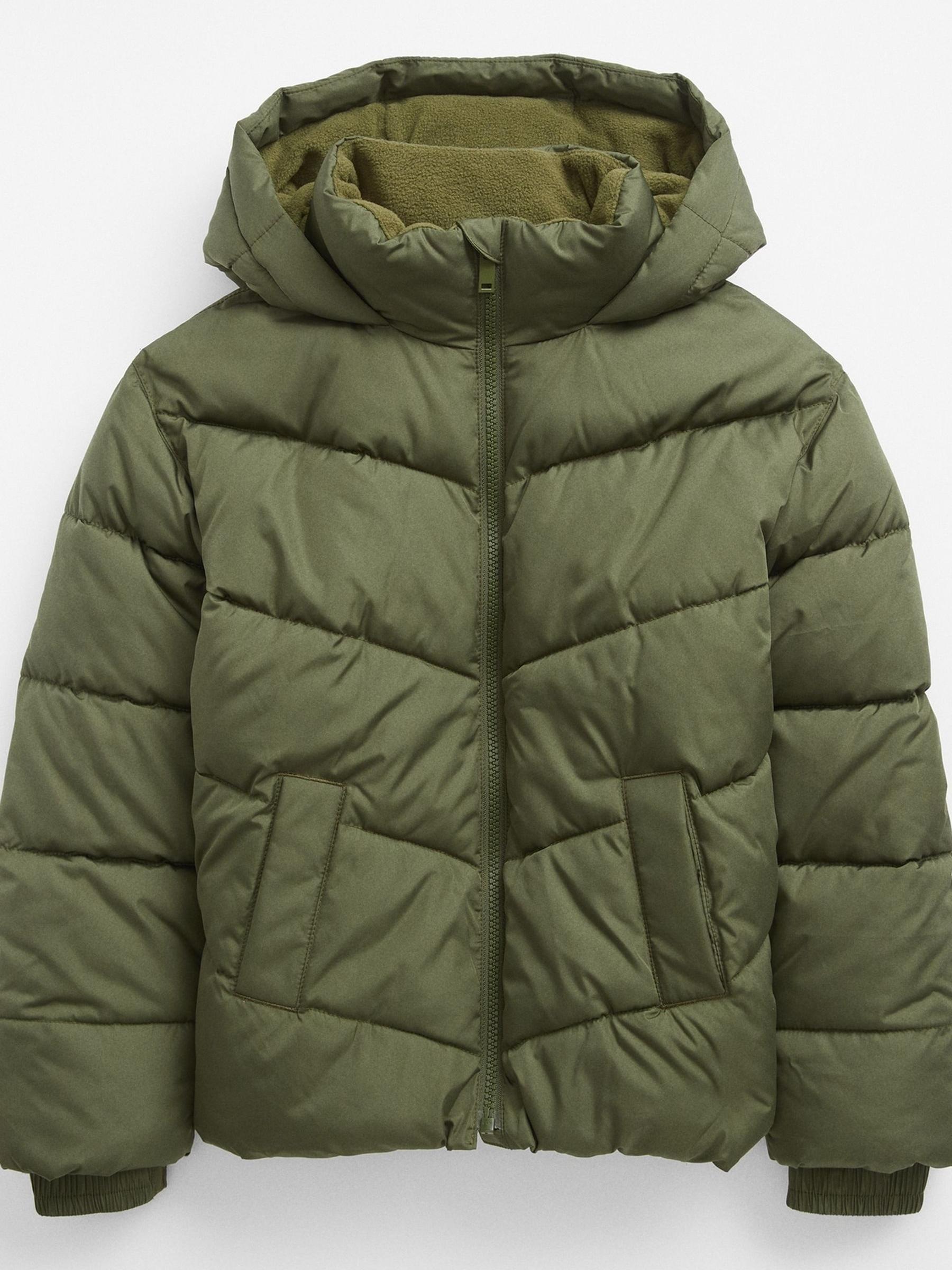 Green Water Resistant Cold Control Quilted Puffer Jacket - Image 1 of 1