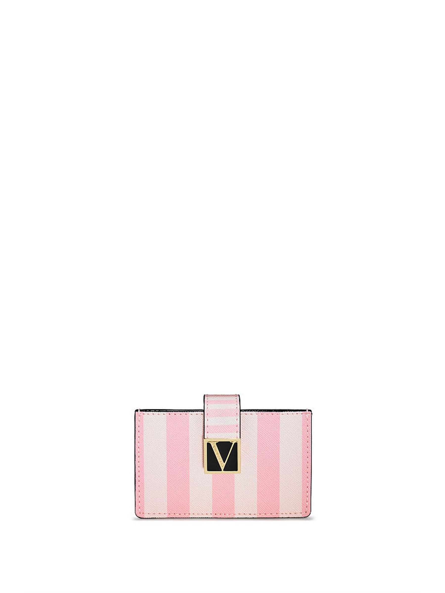 Pink Iconic Stripe The Victoria Expandable Card Case - Image 1 of 1