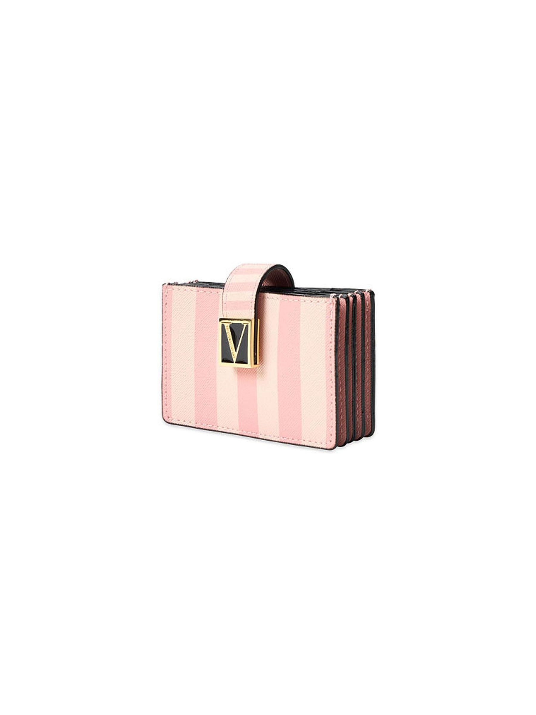 Pink Iconic Stripe The Victoria Expandable Card Case - Image 2 of 2