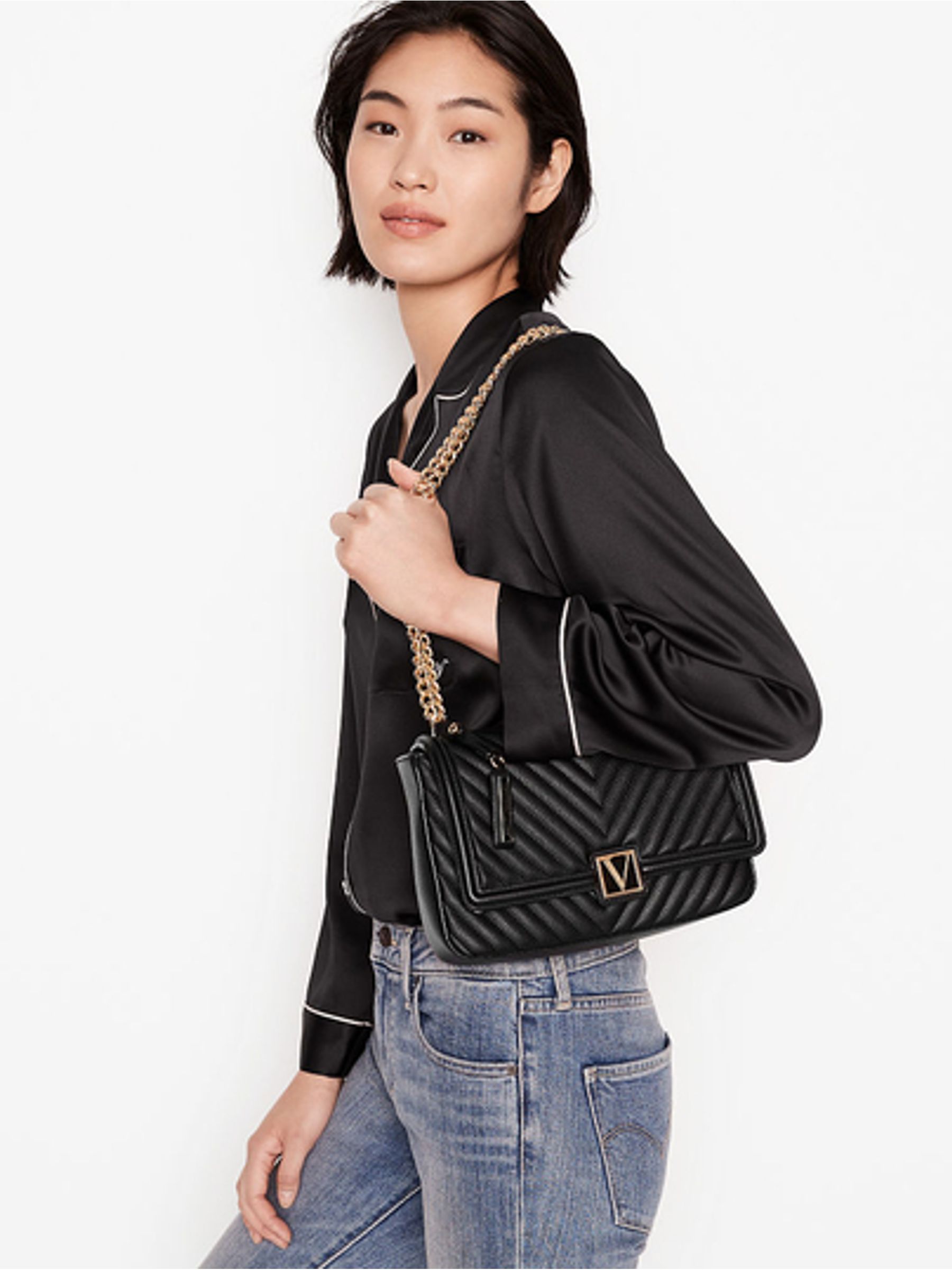 Black Lily Medium Shoulder Bag - Image 5 of 5