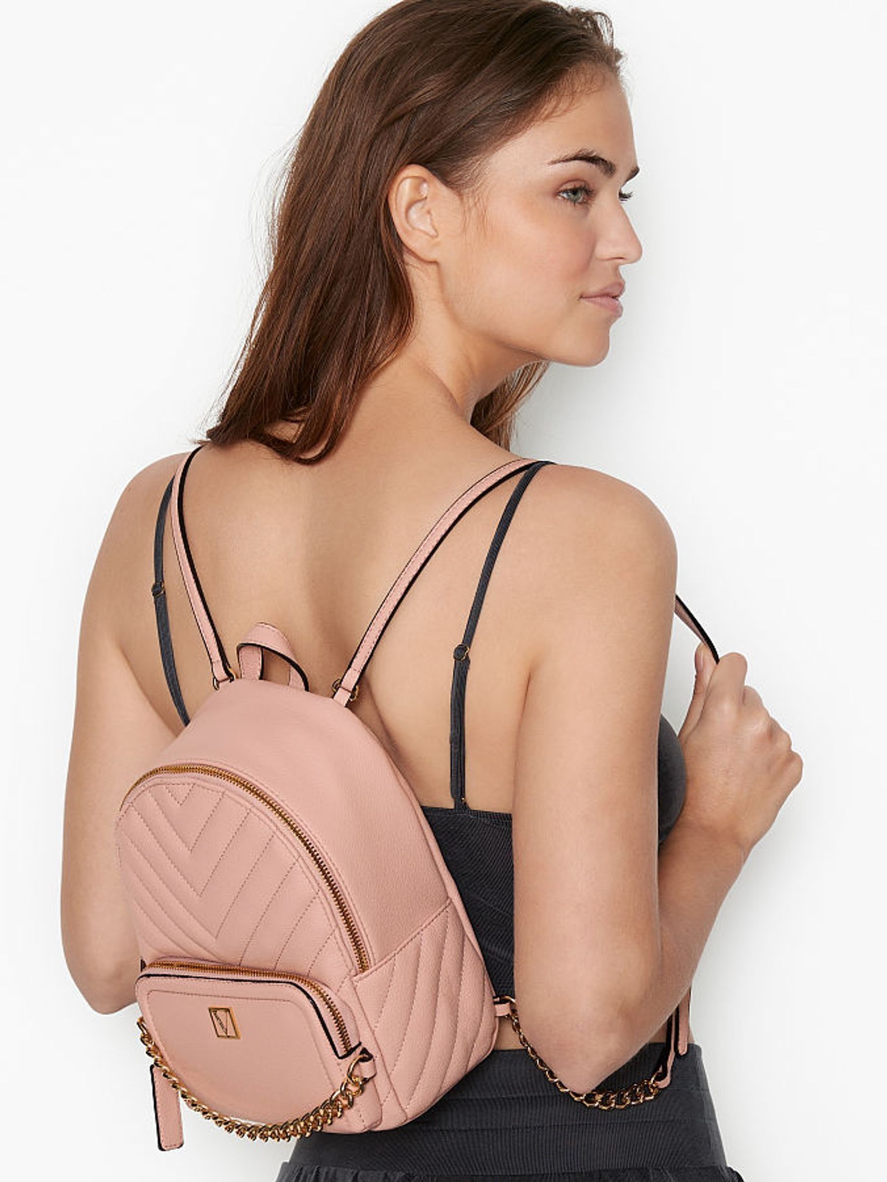 bebe gina mini backpack Bebe Women's Black Gina Velvet Large Backpack Gold Tone Hardware Adjustable