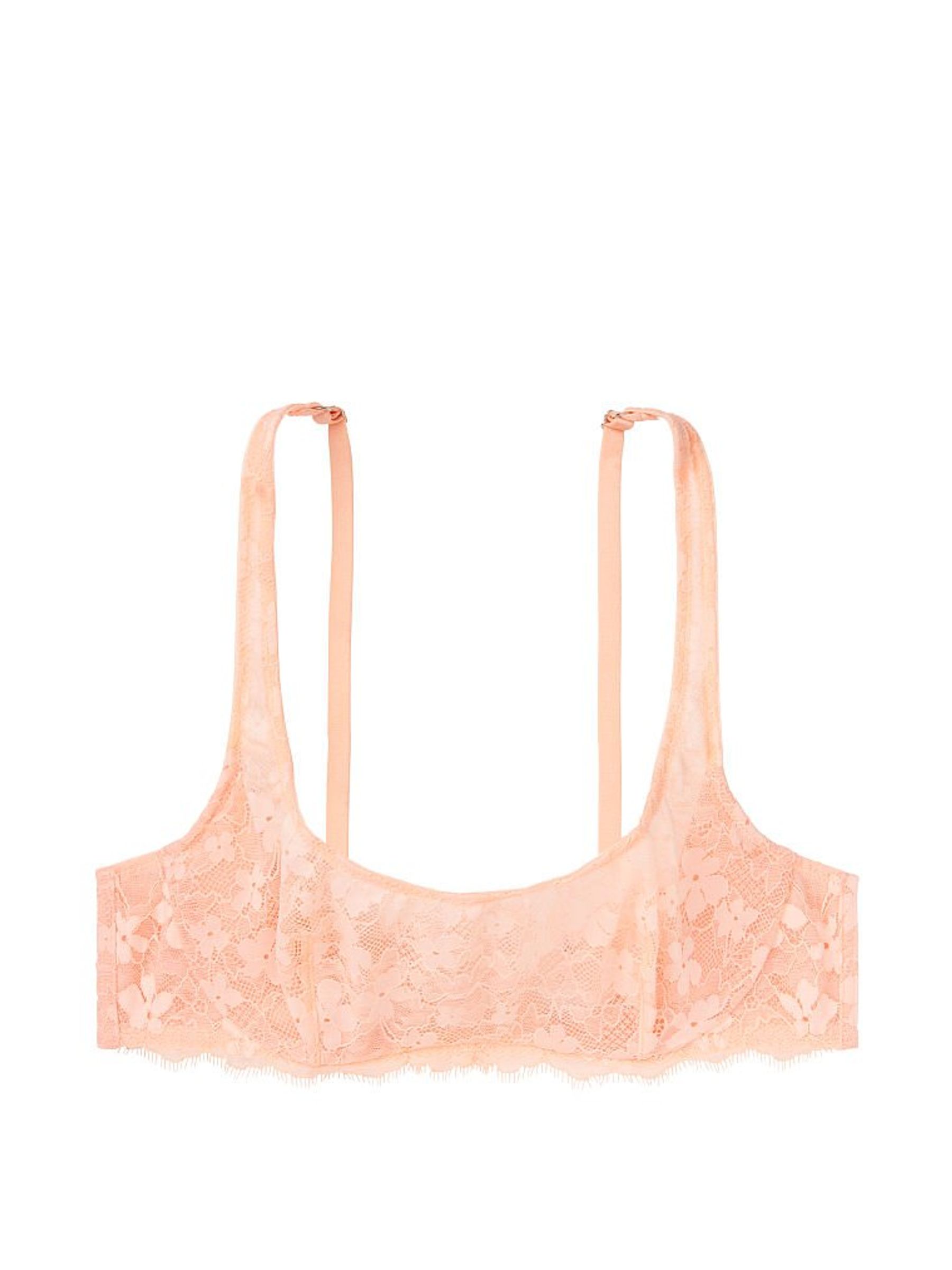 Peach Pout Orange Lace Unlined Balcony Bra - Image 3 of 3