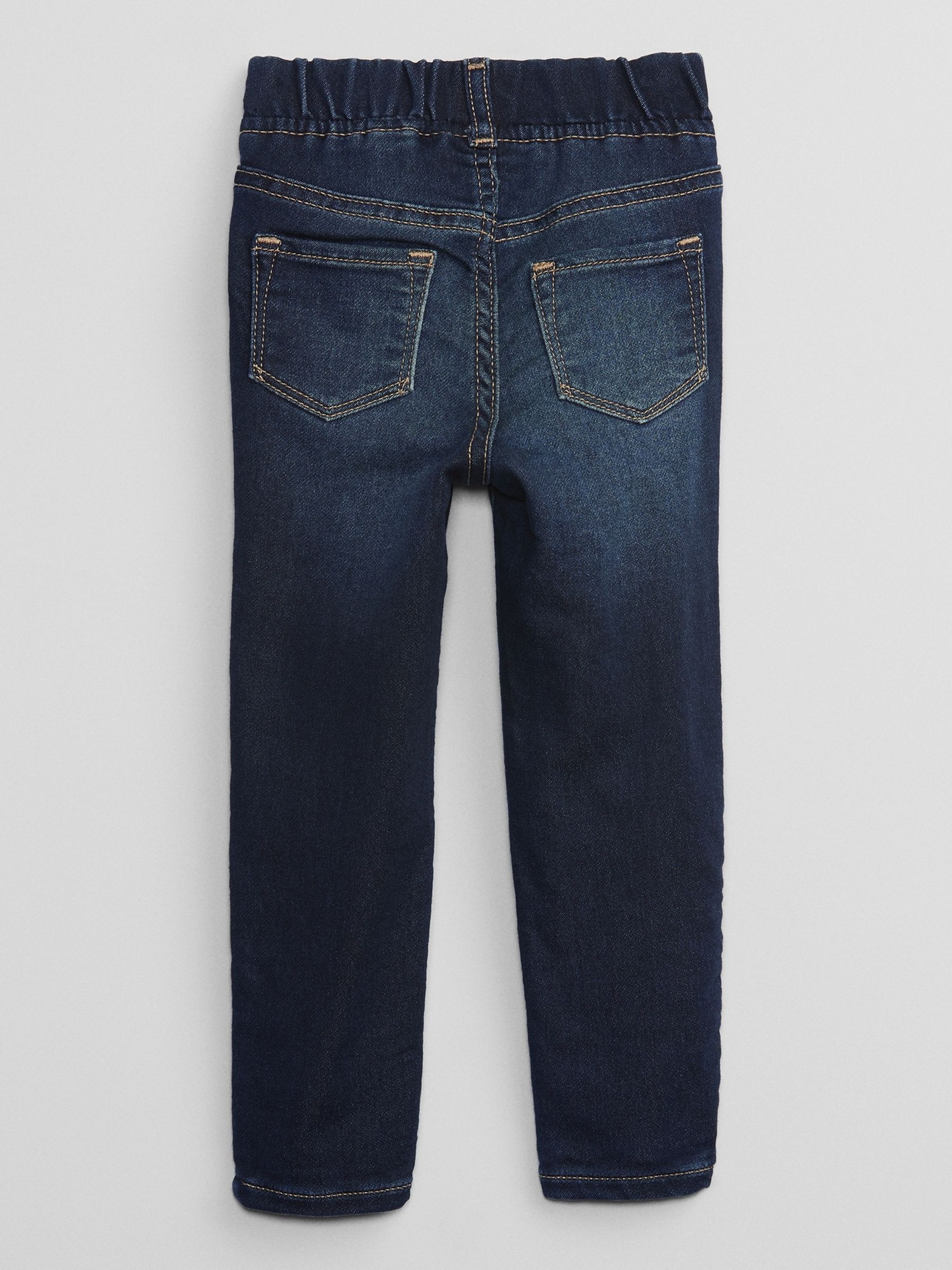 Dark Wash Blue Pull On Denim Jeggings (12mnths-5yrs) - Image 7 of 8