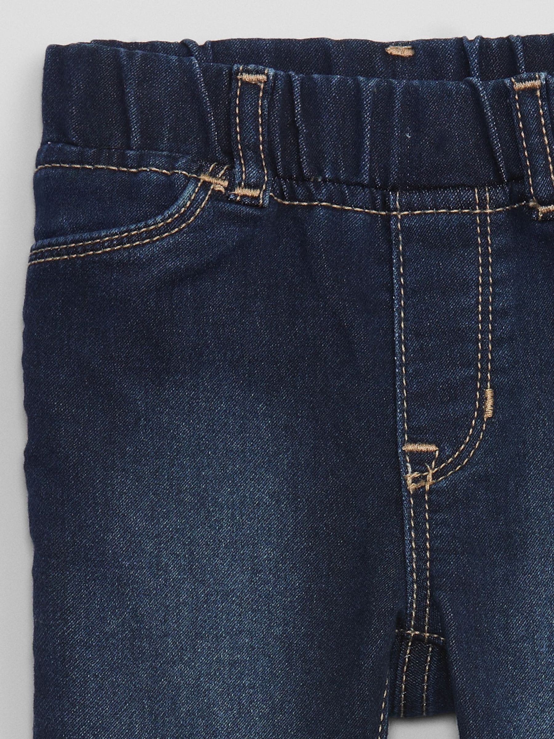 Dark Wash Blue Pull On Denim Jeggings (12mnths-5yrs) - Image 8 of 8