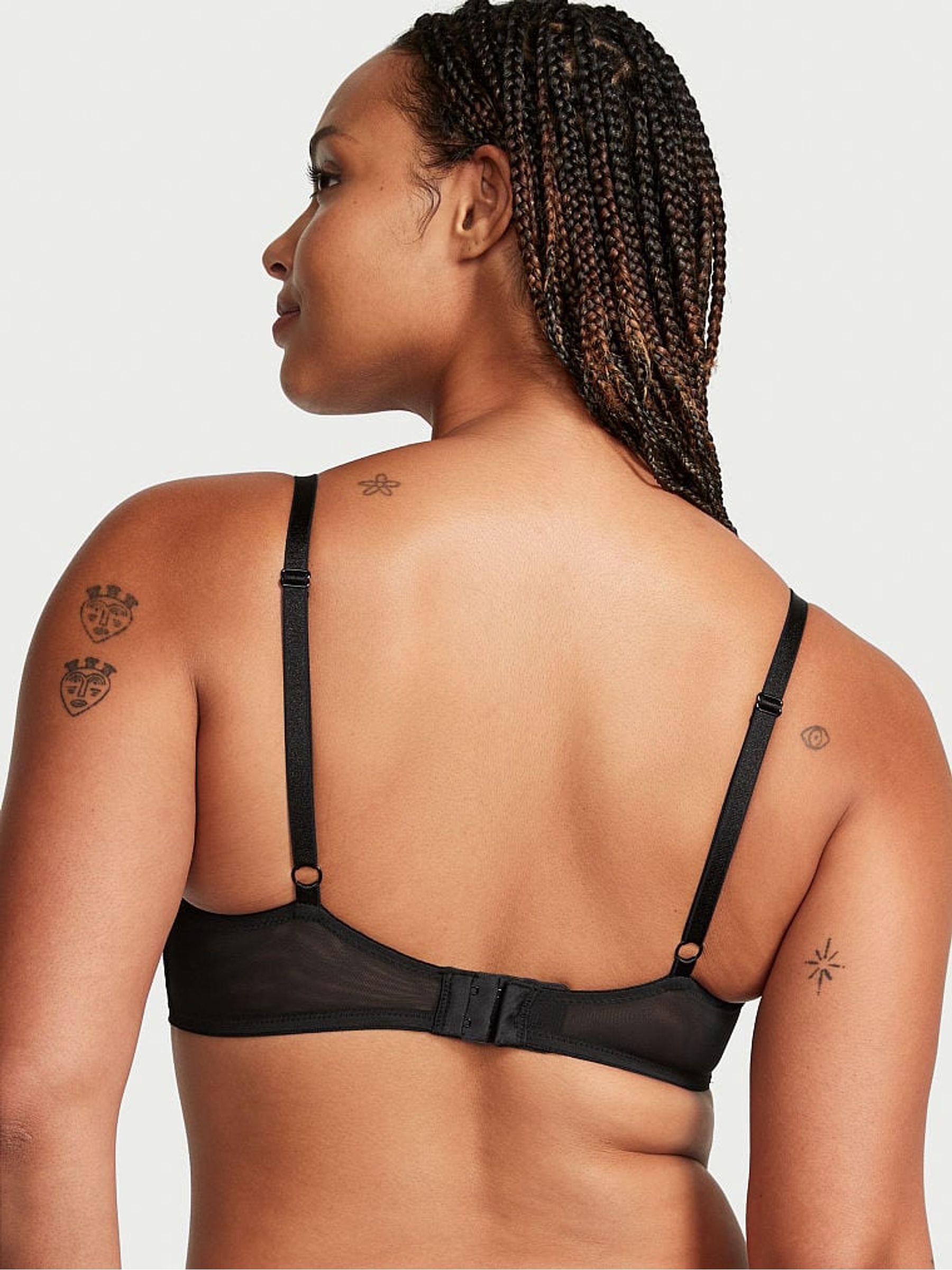 Black Shine Lowcut Demi Bra - Image 2 of 3