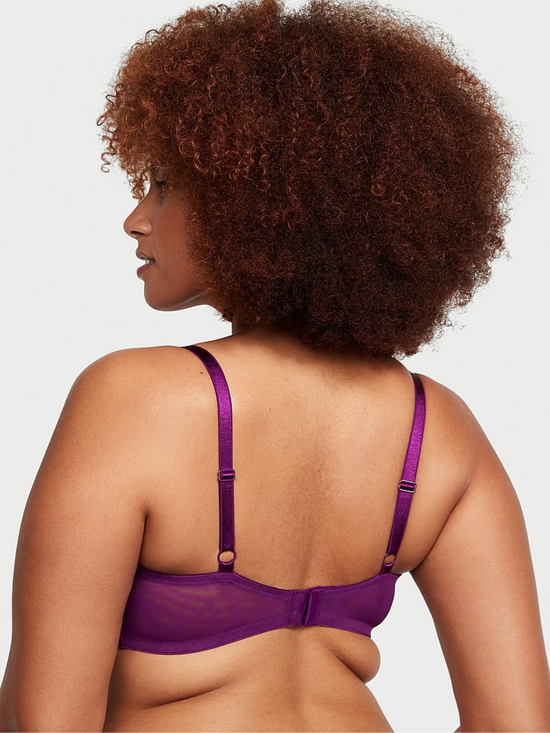 Grape Soda Purple Shine Lowcut Demi Bra - Image 2 of 3