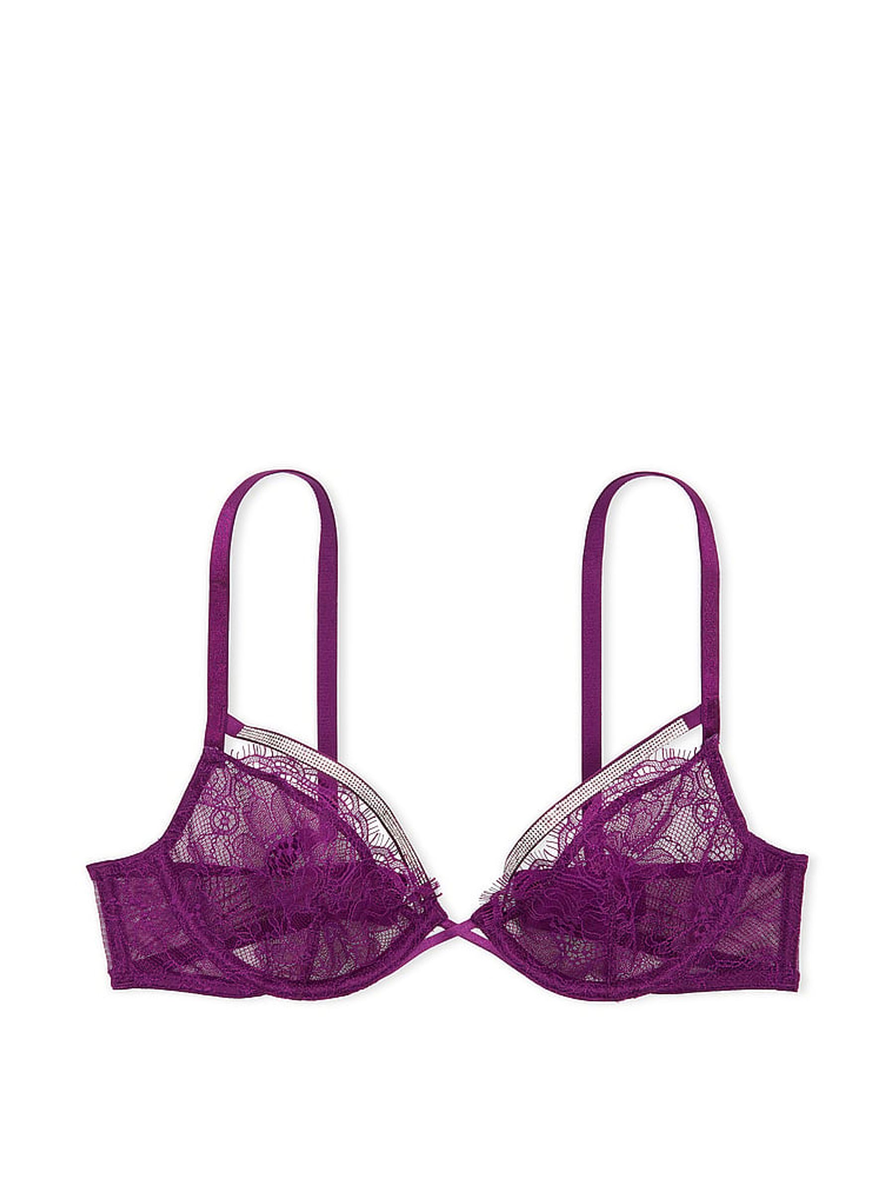 Grape Soda Purple Shine Lowcut Demi Bra - Image 3 of 3
