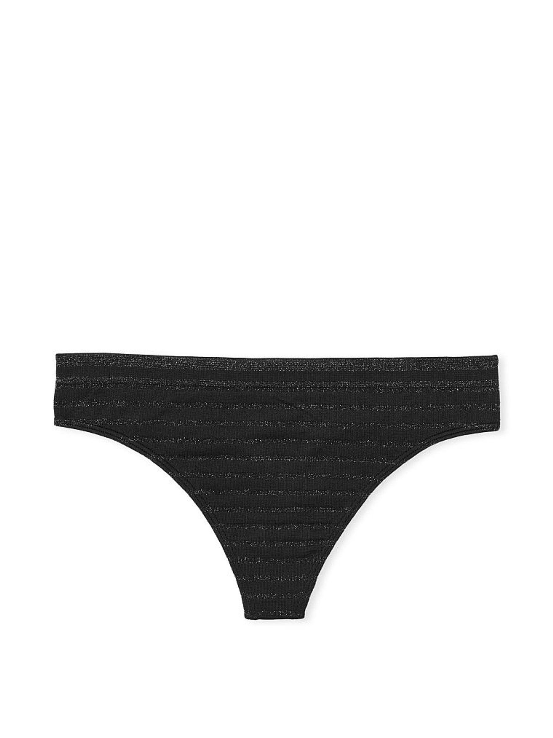Black Gold Smooth Thong Knickers - Image 3 of 3