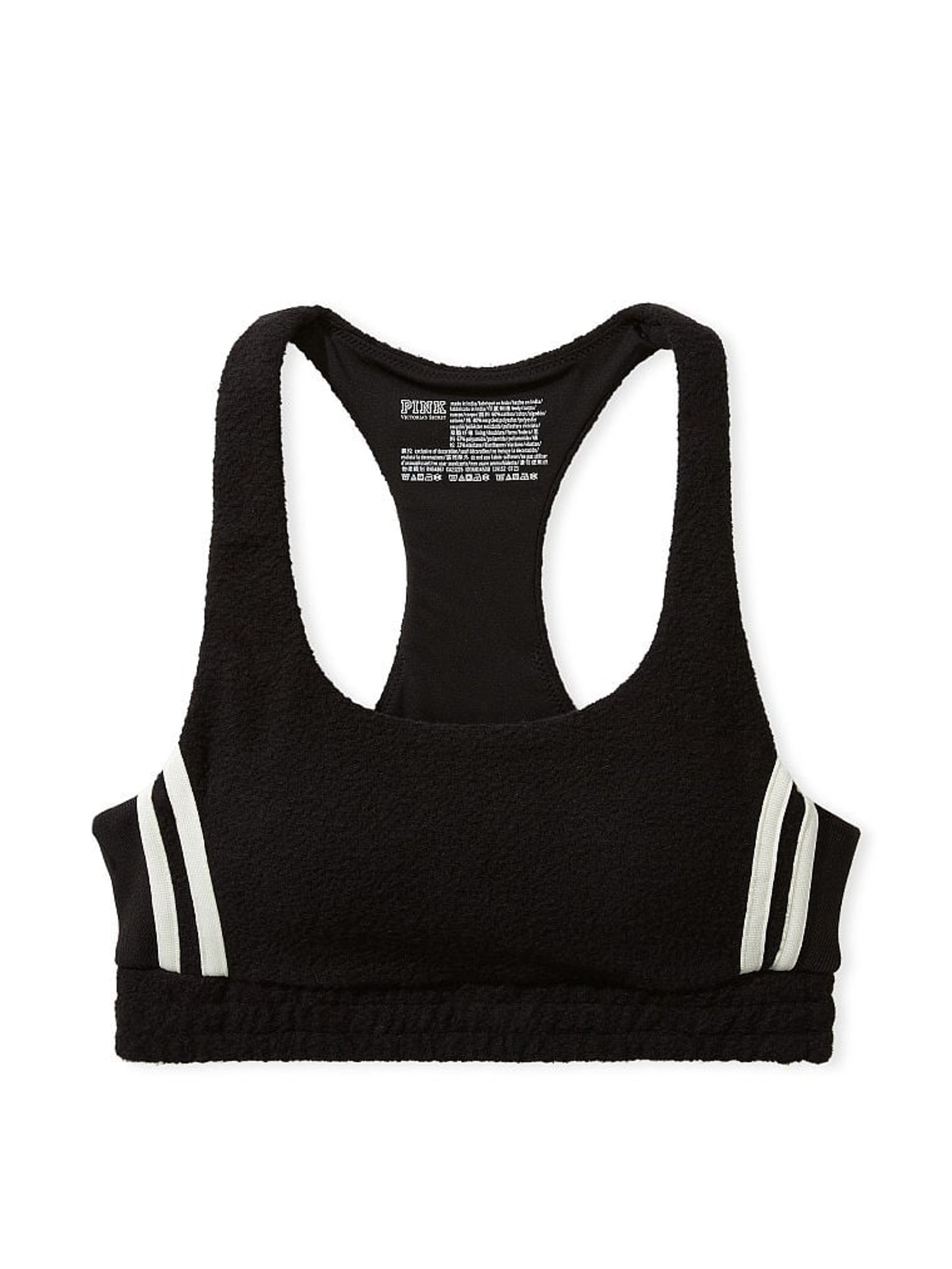 Black Reverse Fleece Bra - Image 3 of 3