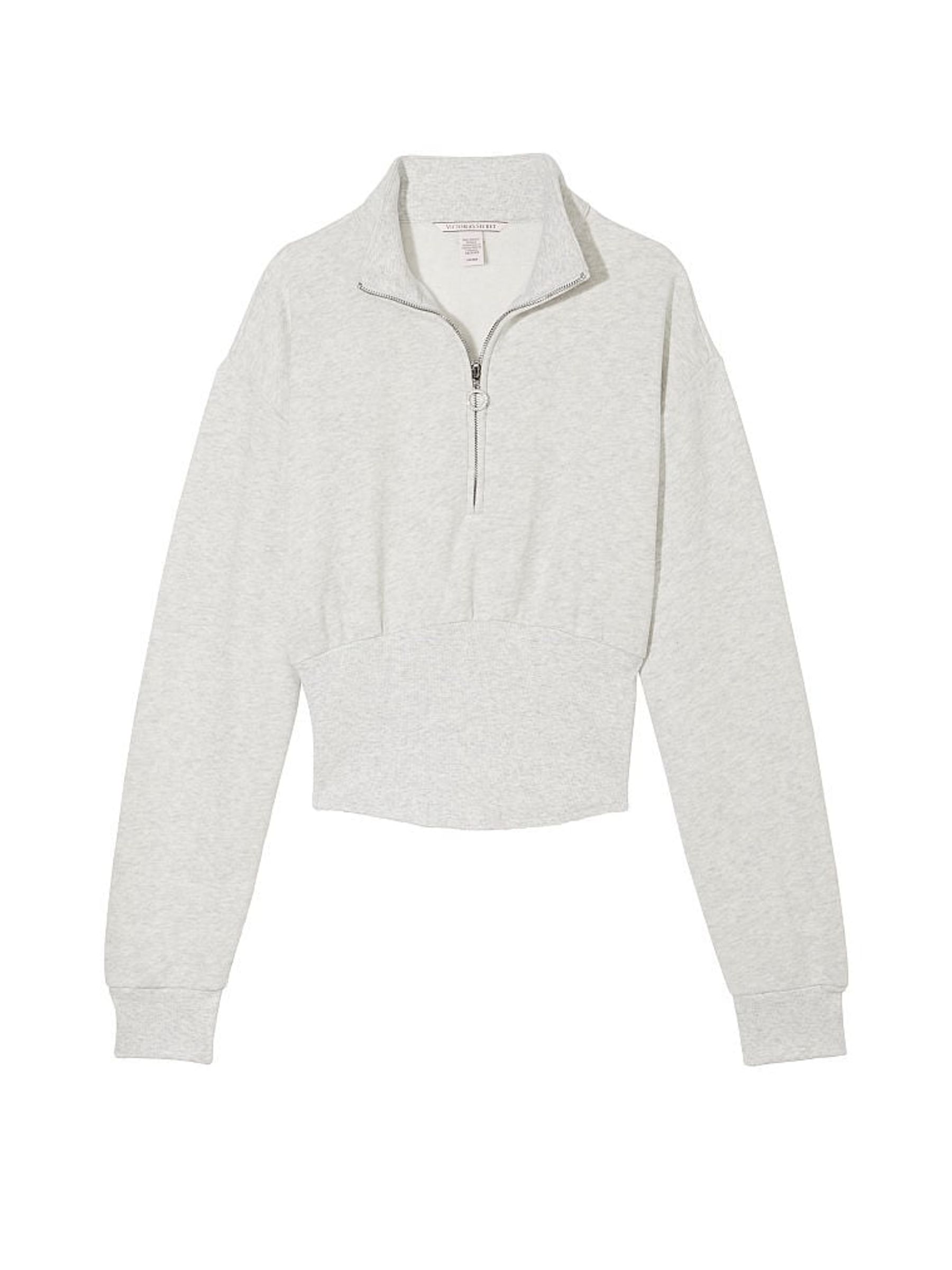 Snow Heather Grey Fleece Crew Sweatshirt - Image 3 of 3