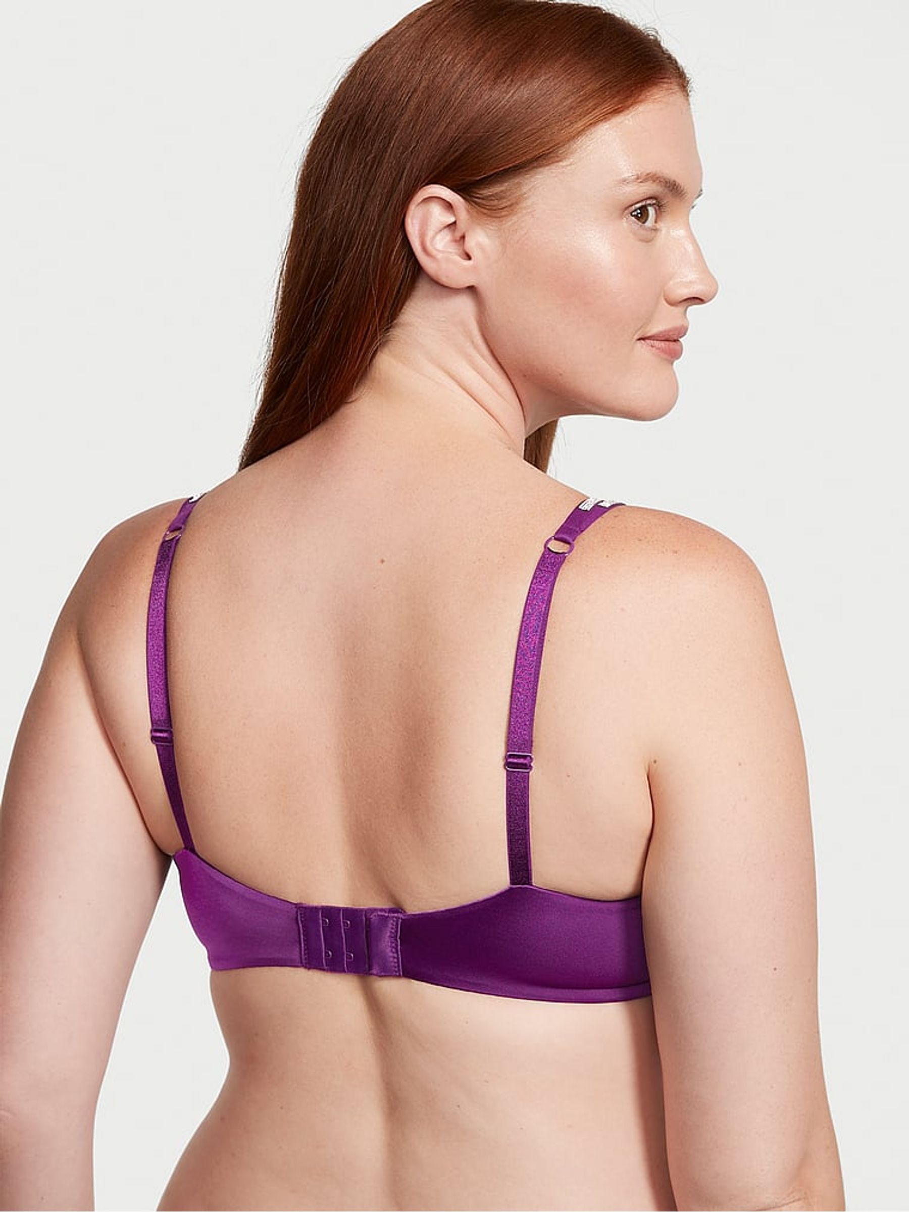 Grape Soda Purple Push Up Double Shine Strap Bra - Image 2 of 3