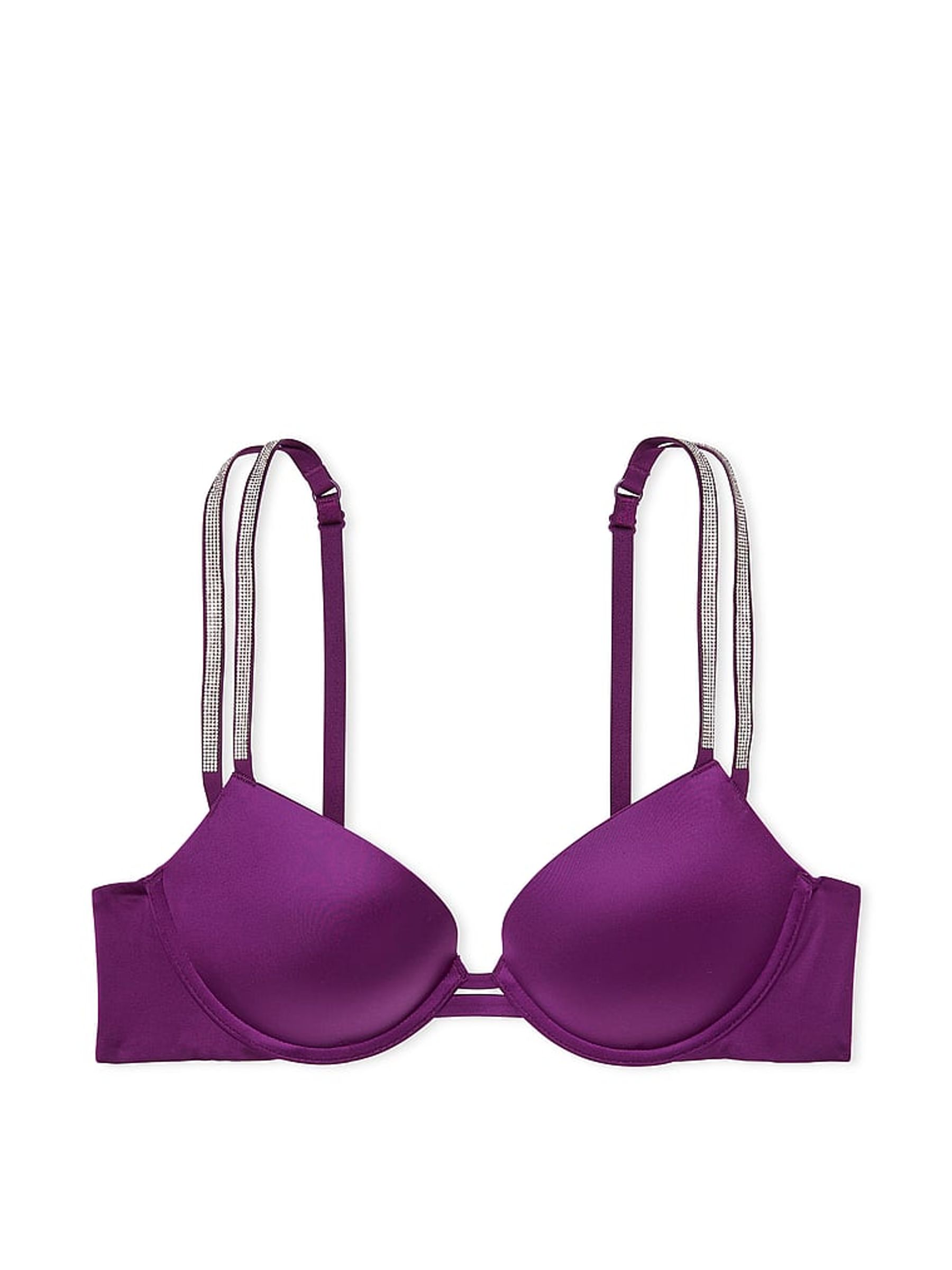 Grape Soda Purple Push Up Double Shine Strap Bra - Image 3 of 3