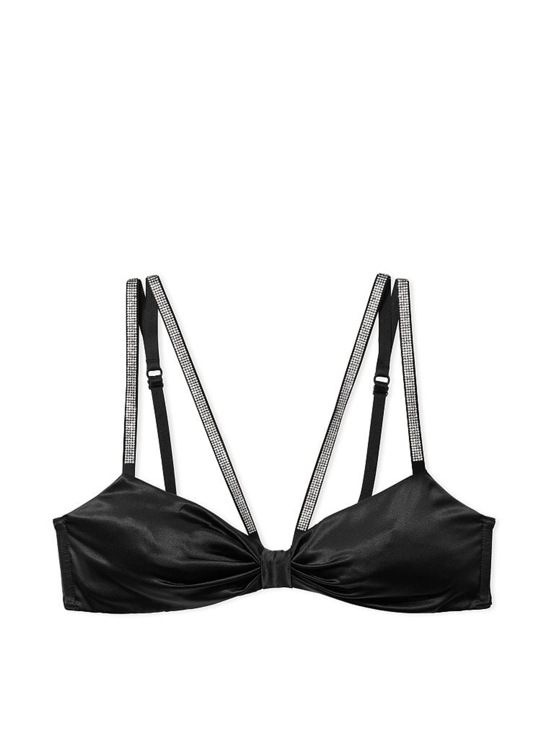 Black Shine Bow Bralette - Image 2 of 2