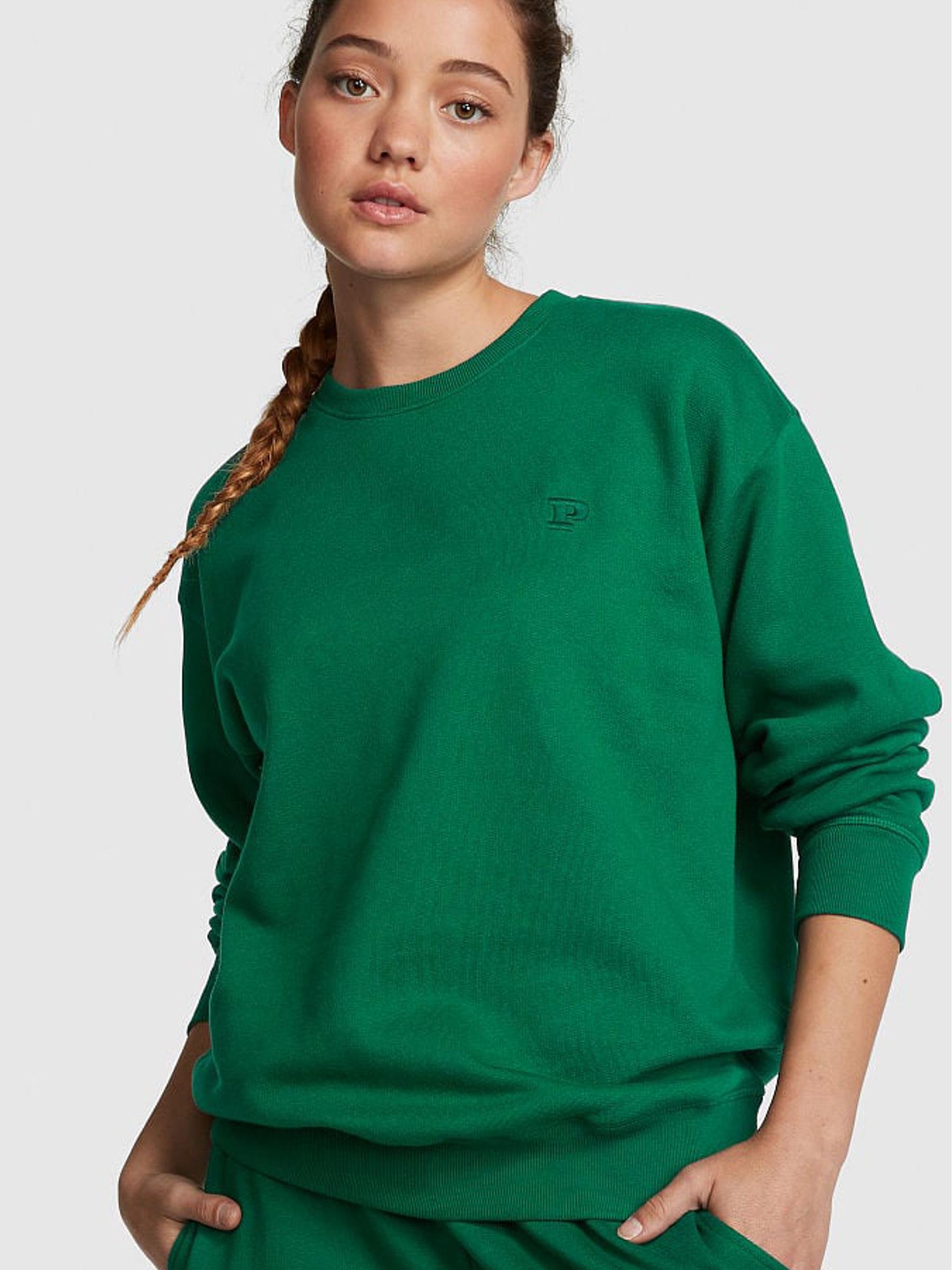 Garnet Green Fleece Oversized Sweatshirt - Image 1 of 4