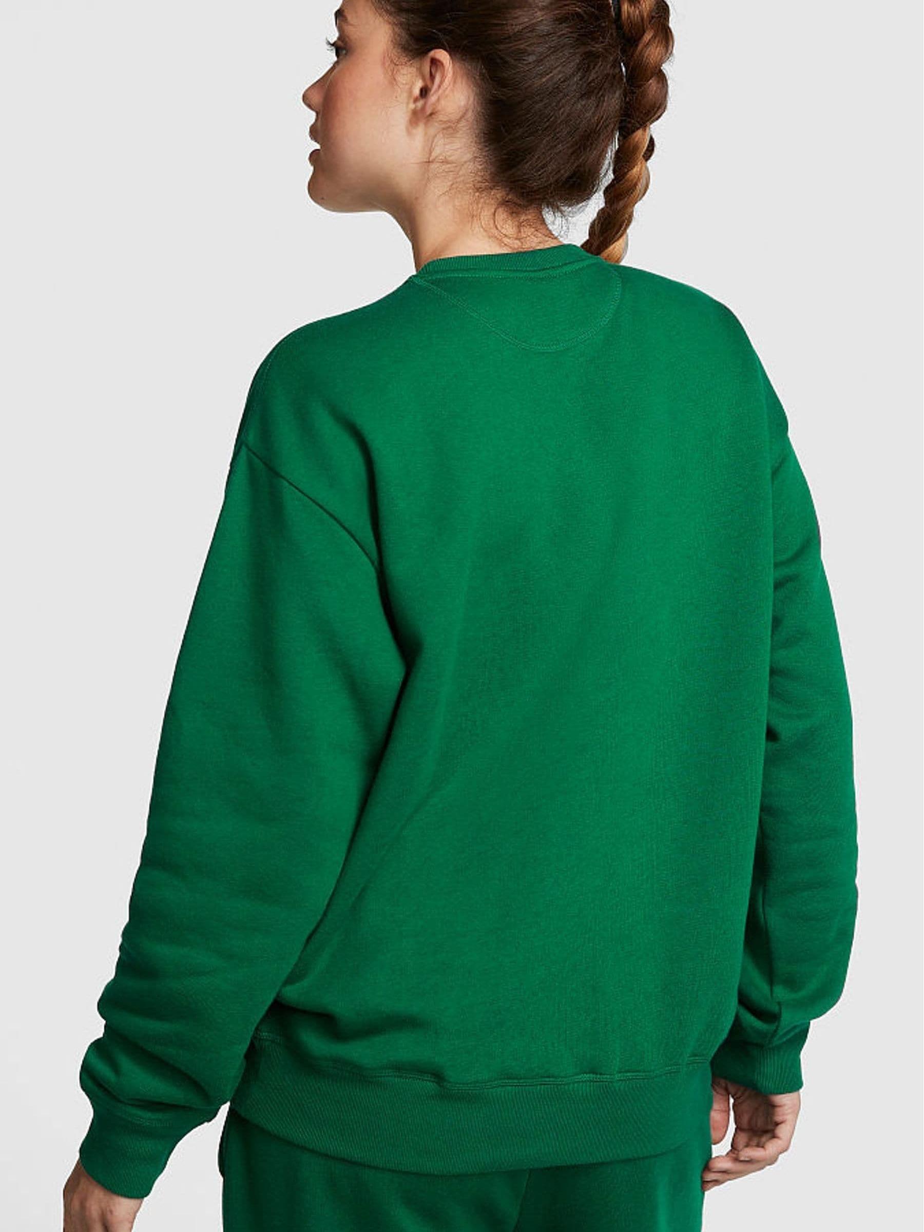 Garnet Green Fleece Oversized Sweatshirt - Image 2 of 4