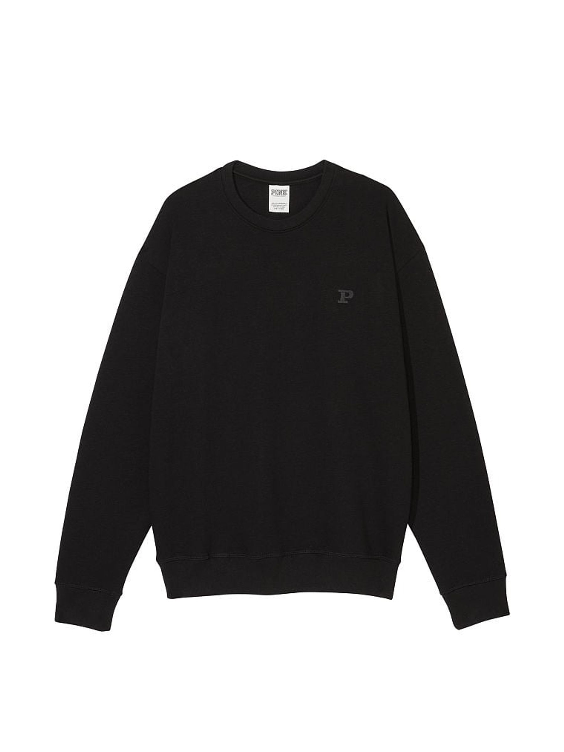 Pure Black Fleece Oversized Sweatshirt - Image 4 of 4
