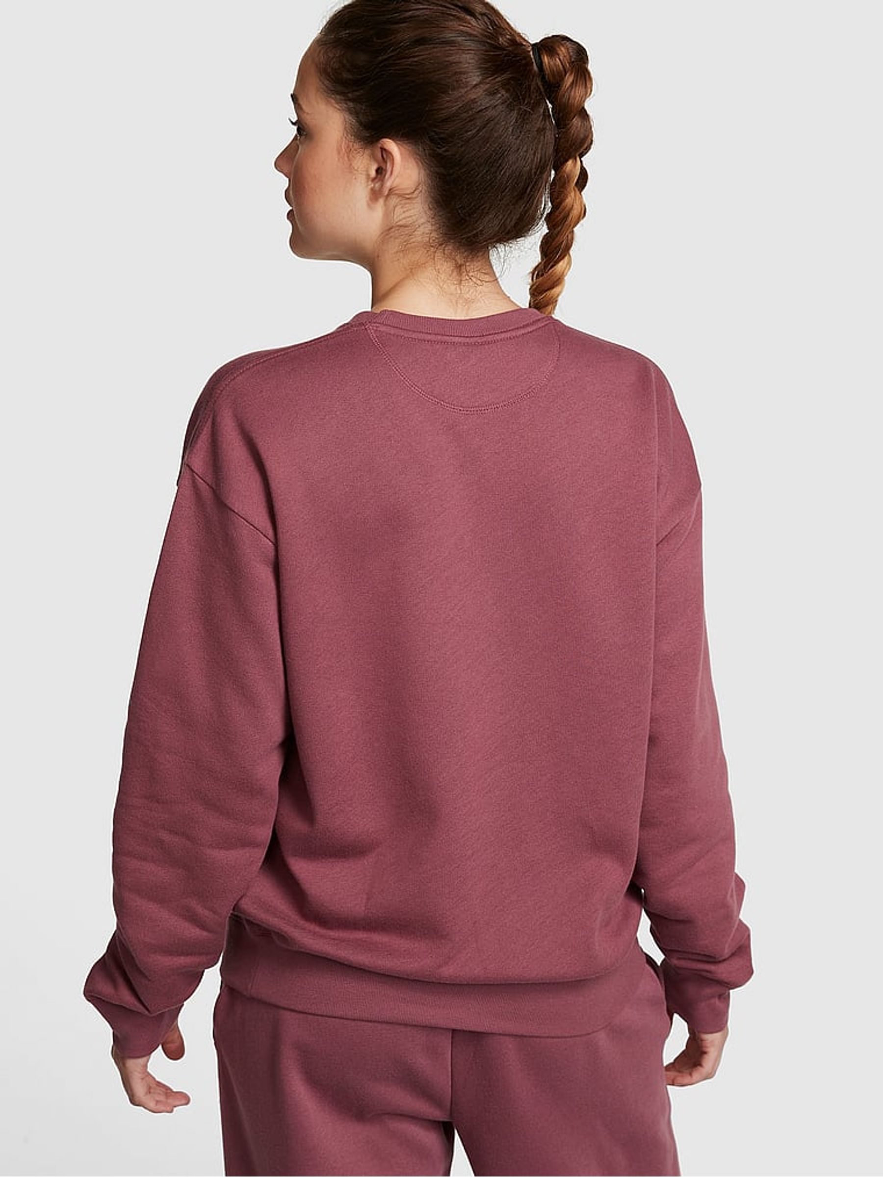 Morning Rose Pink Fleece Oversized Sweatshirt - Image 2 of 4