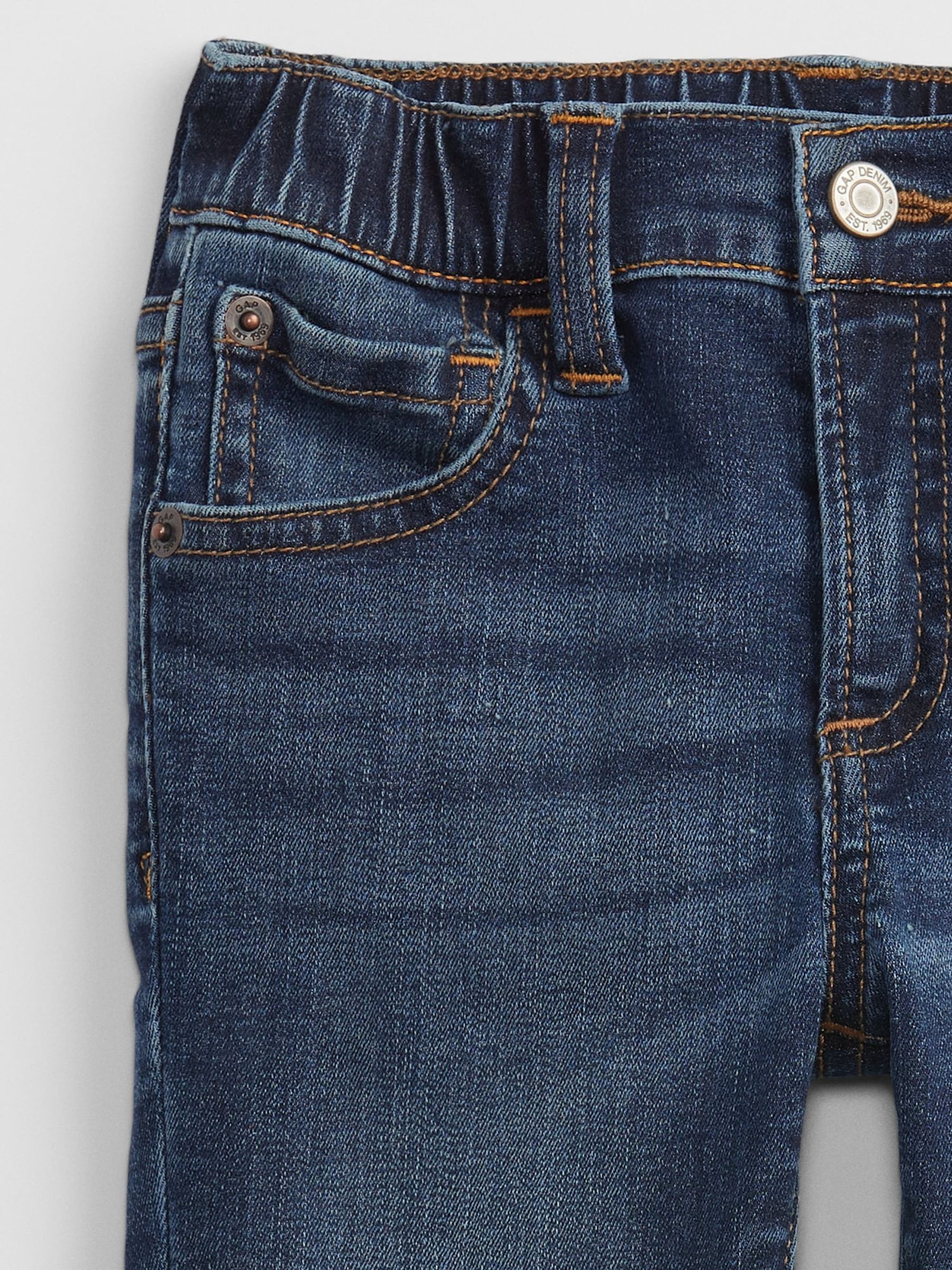 Dark Wash Blue Skinny Stretch Jeans (12mths-5yrs) - Image 3 of 3