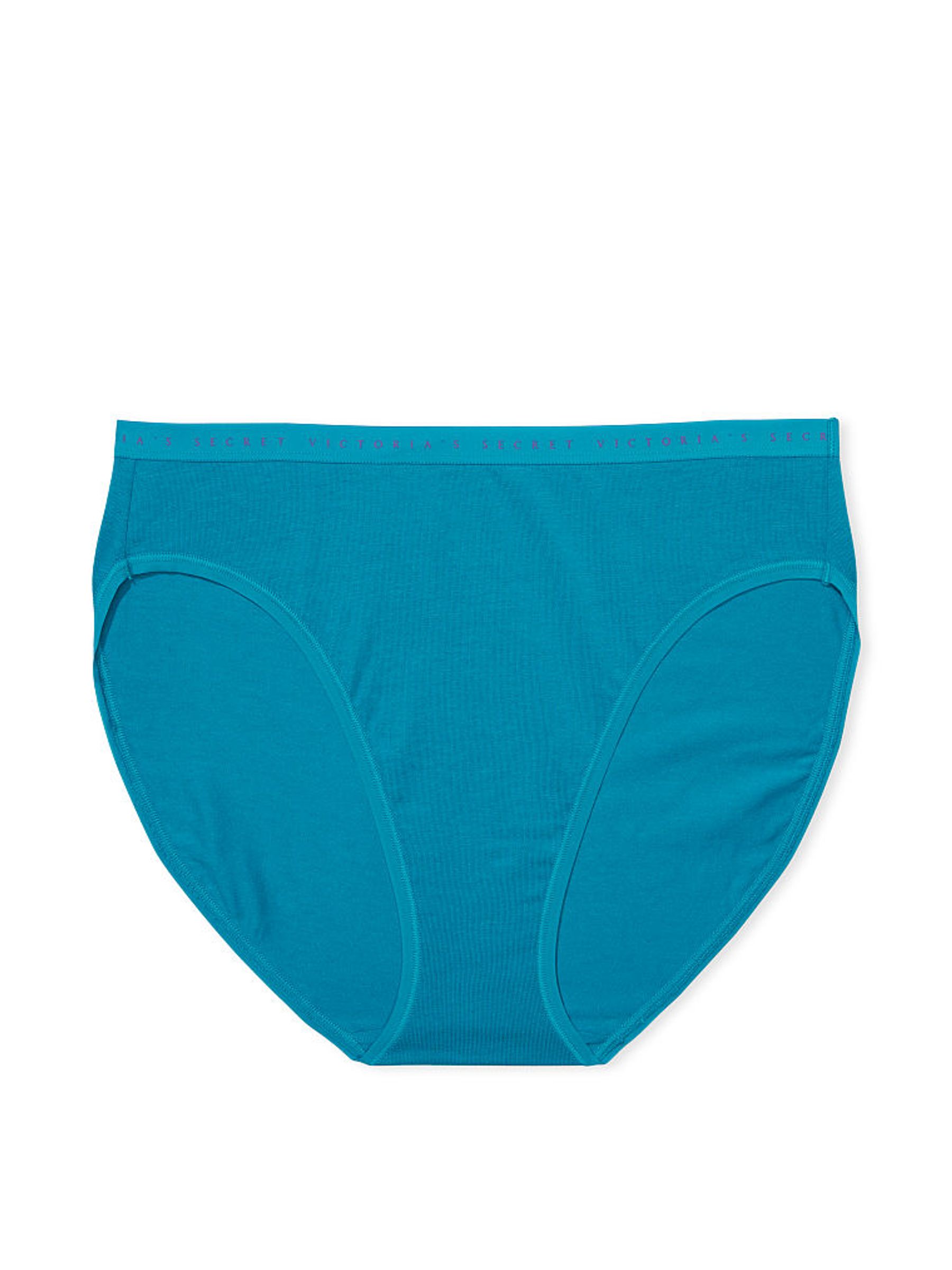 High Dive Blue Stretch Cotton High Leg Brief Joggery - Image 3 of 3