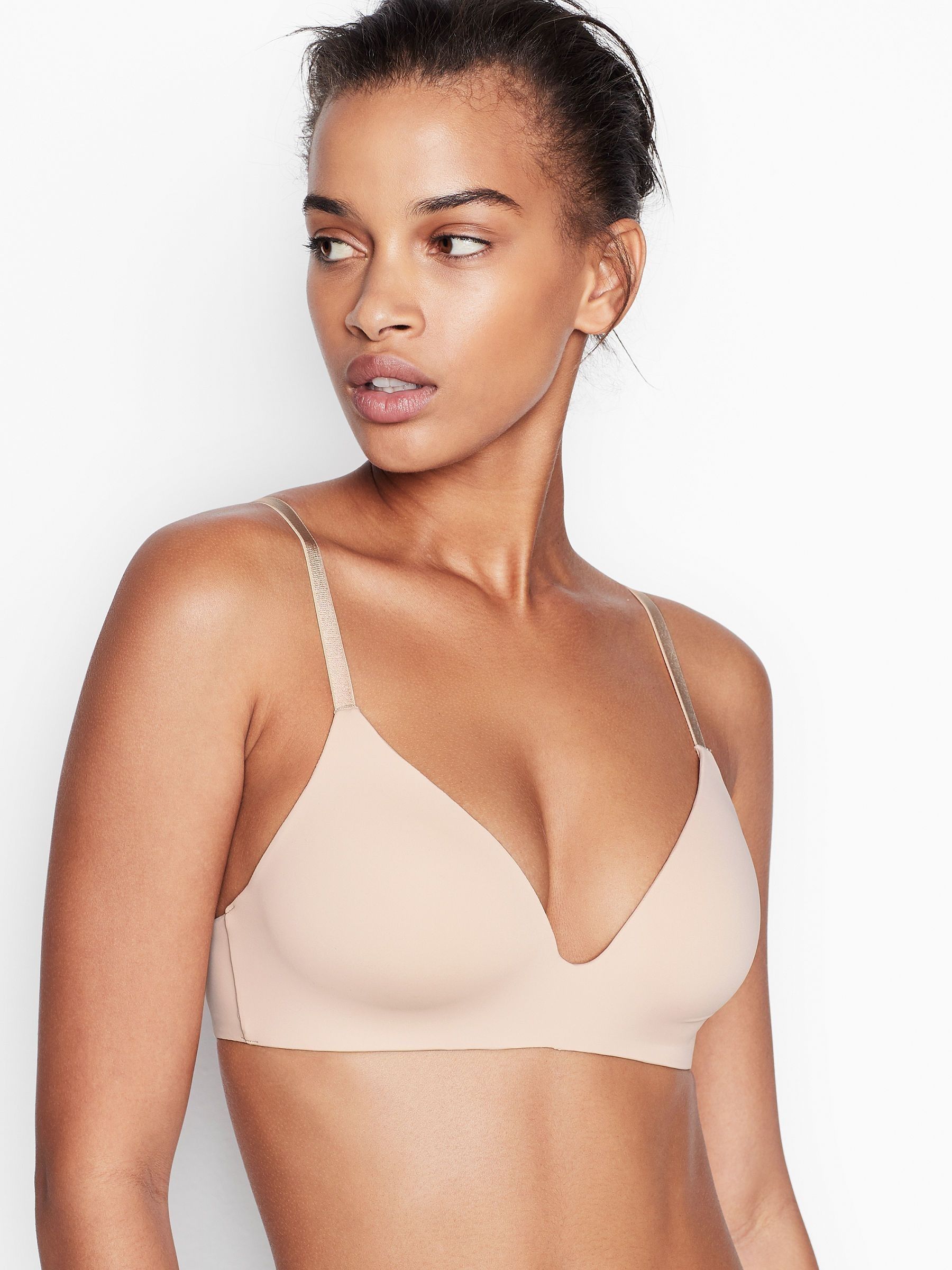 Champagne Nude Smooth Lightly Lined Non Wired T-Shirt Bra - Image 1 of 3