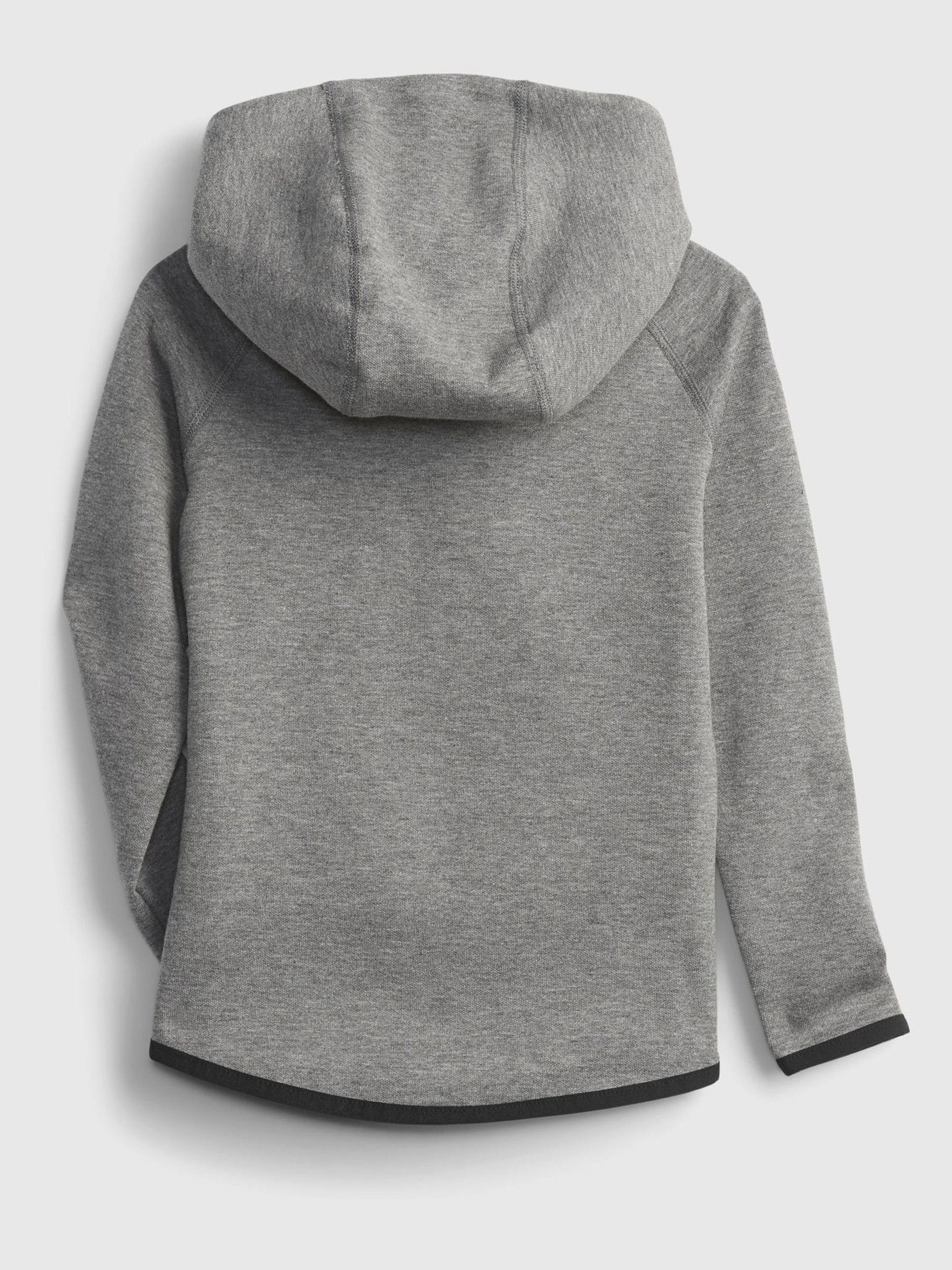 Grey Fit Tech Performance Zip Up Hoodie - Image 2 of 3