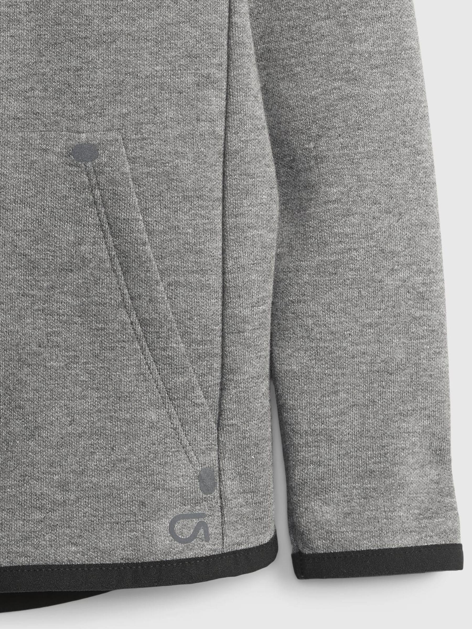 Grey Fit Tech Performance Zip Up Hoodie - Image 3 of 3