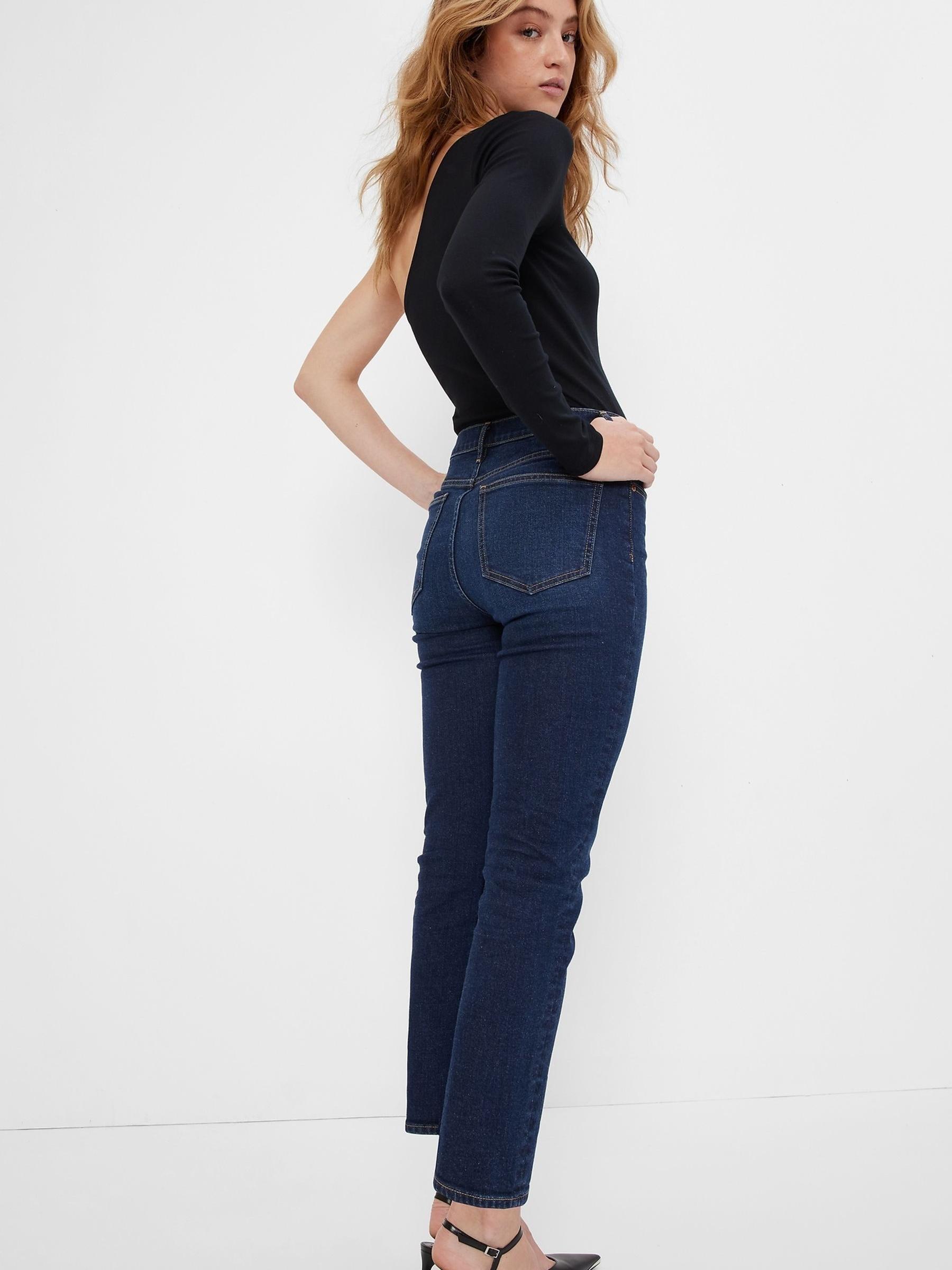 Dark Wash Blue High Waisted Vintage Slim Jeans - Image 3 of 3