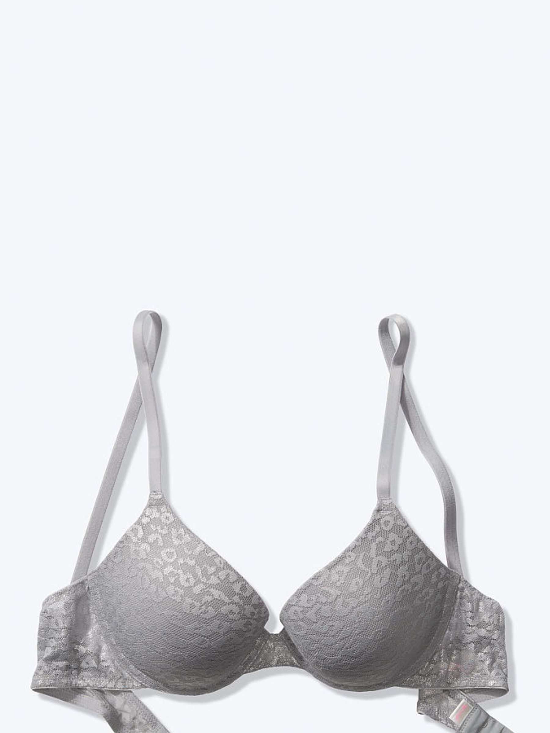 Grey Wear Everywhere Lace Push-Up Bra - Image 2 of 3
