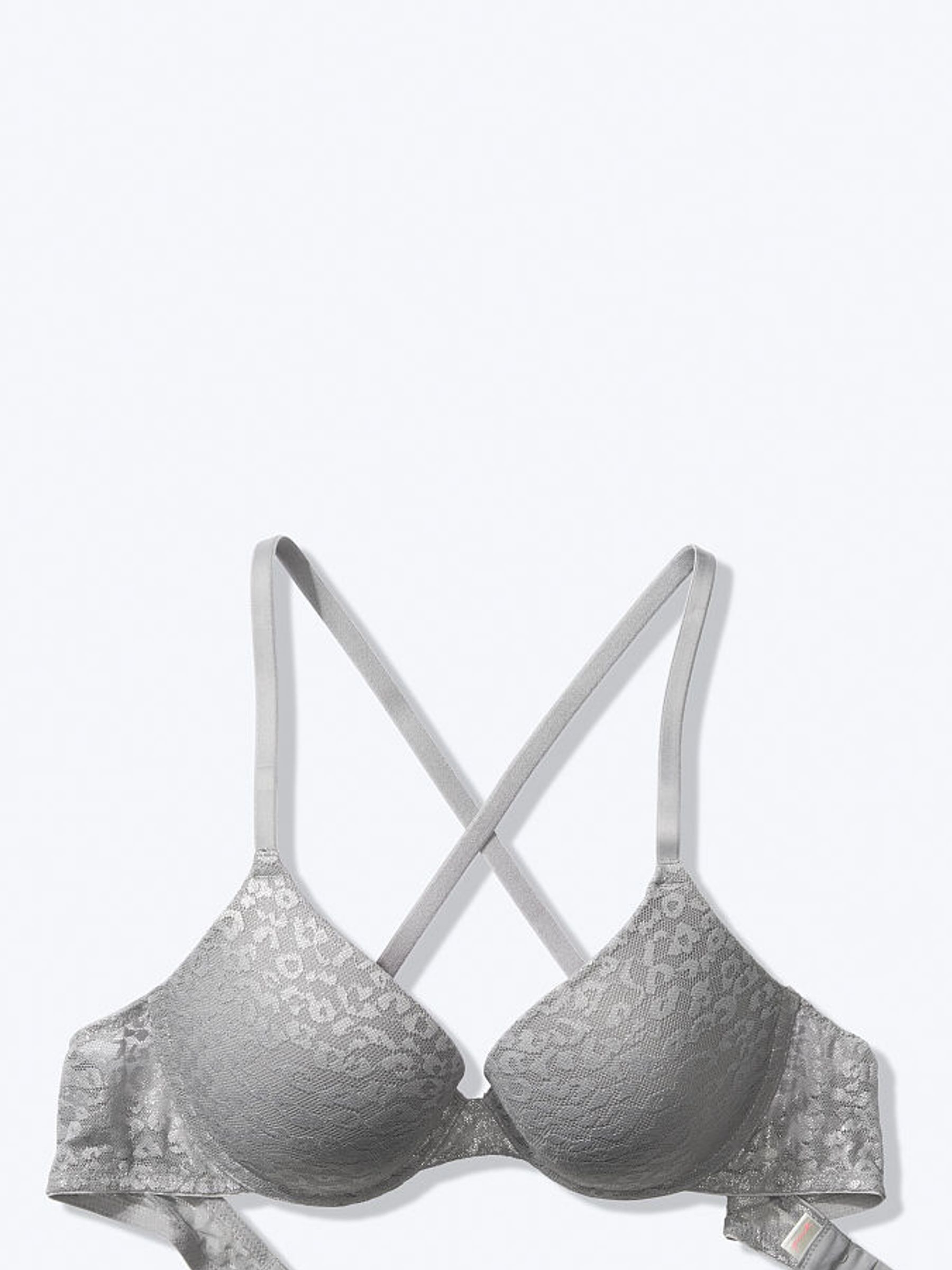 Grey Wear Everywhere Lace Push-Up Bra - Image 3 of 3