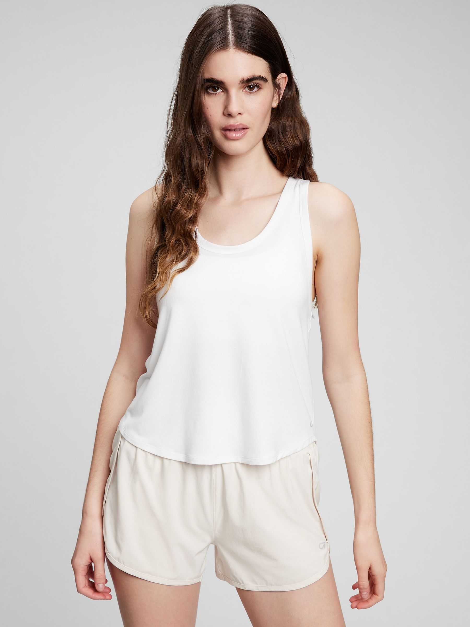 White Breathe Racerback Vest - Image 1 of 2