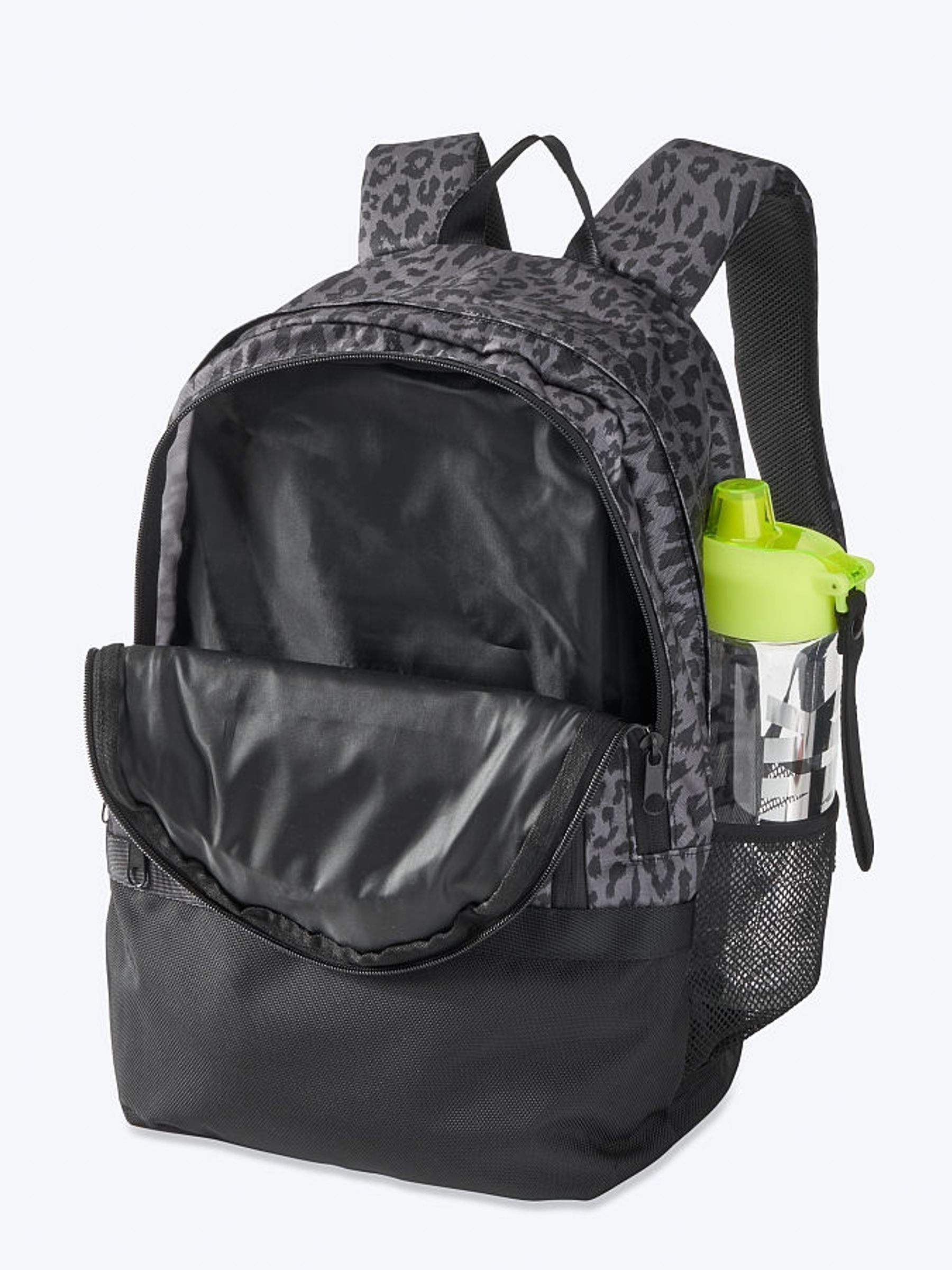 Stormy Grey Leo Print Collegiate Backpack - Image 3 of 4