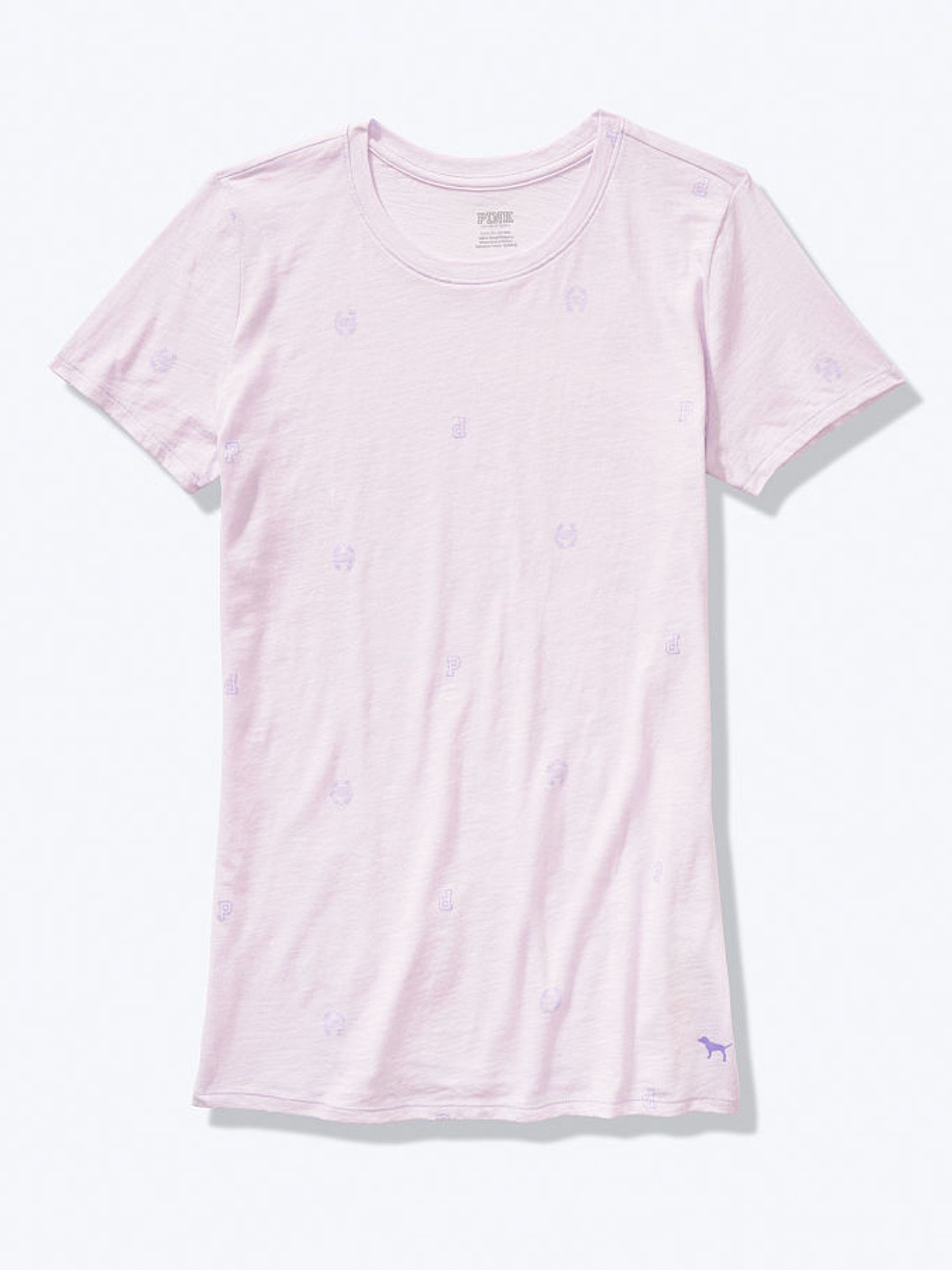 Tinted Lilac Logo Perfect Crew T-Shirt - Image 2 of 2