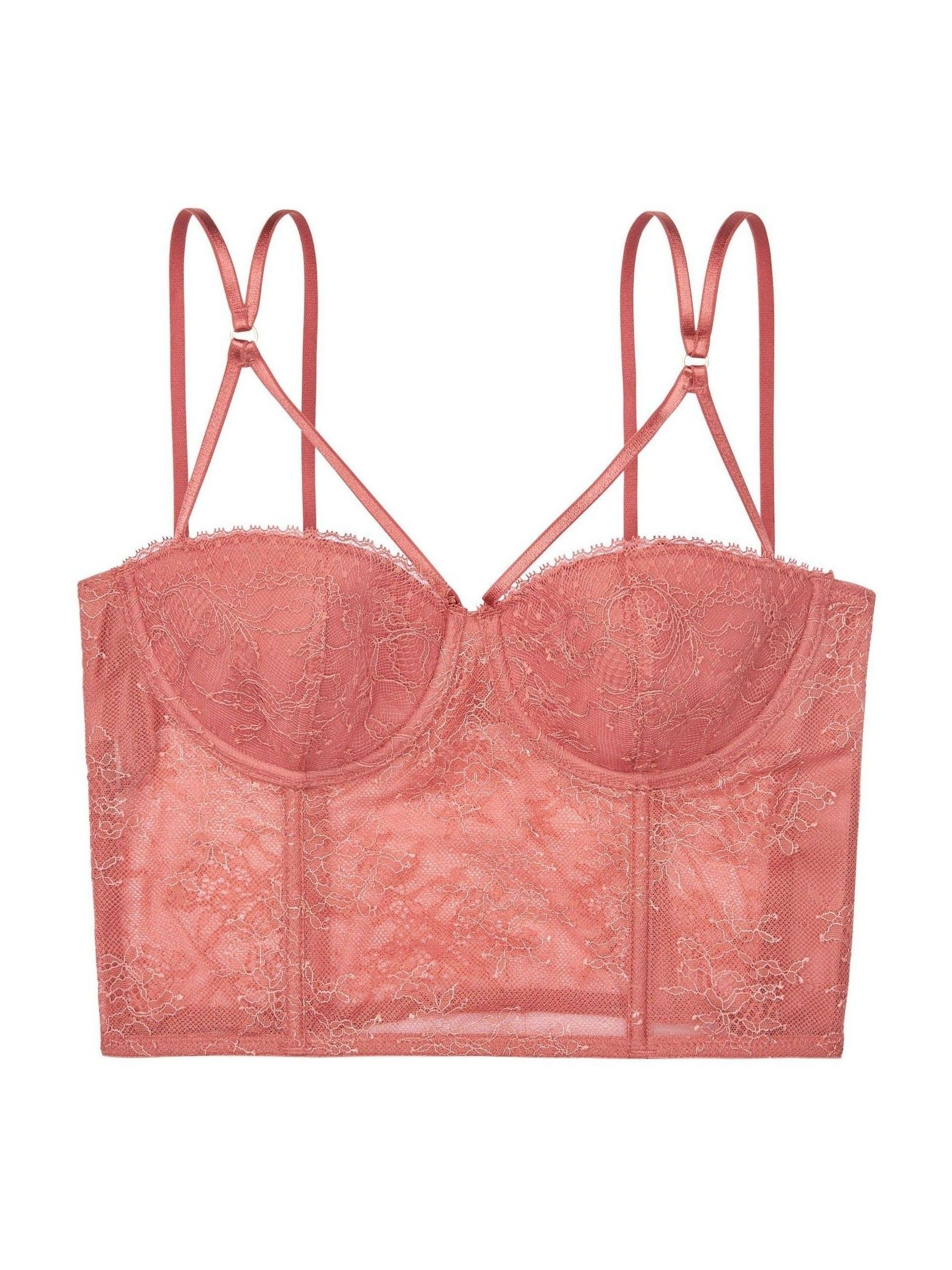 Withered Rose Pink Lightly Lined Bustier - Image 3 of 3