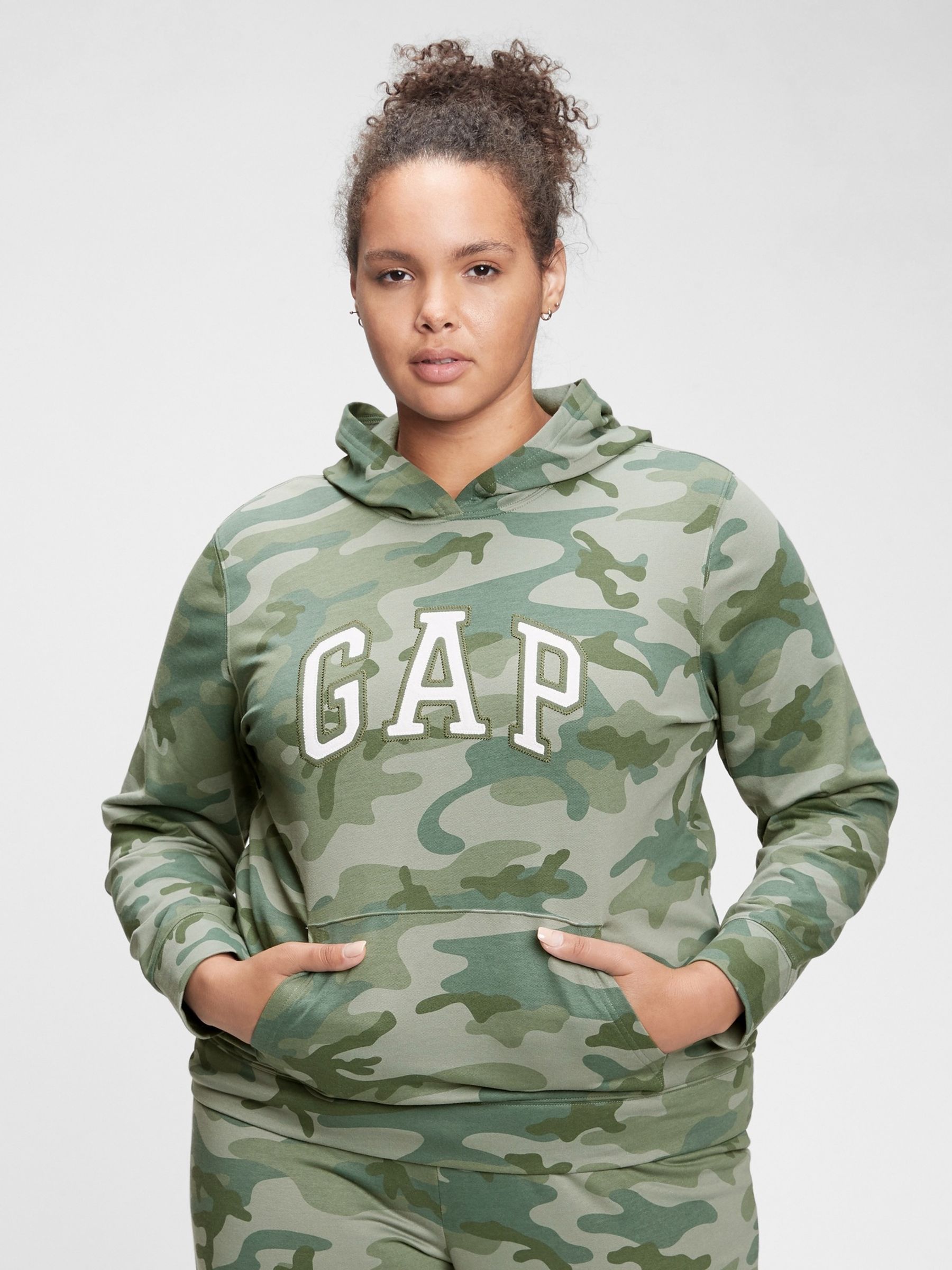 Green Camo Logo Hoodie - Image 3 of 3