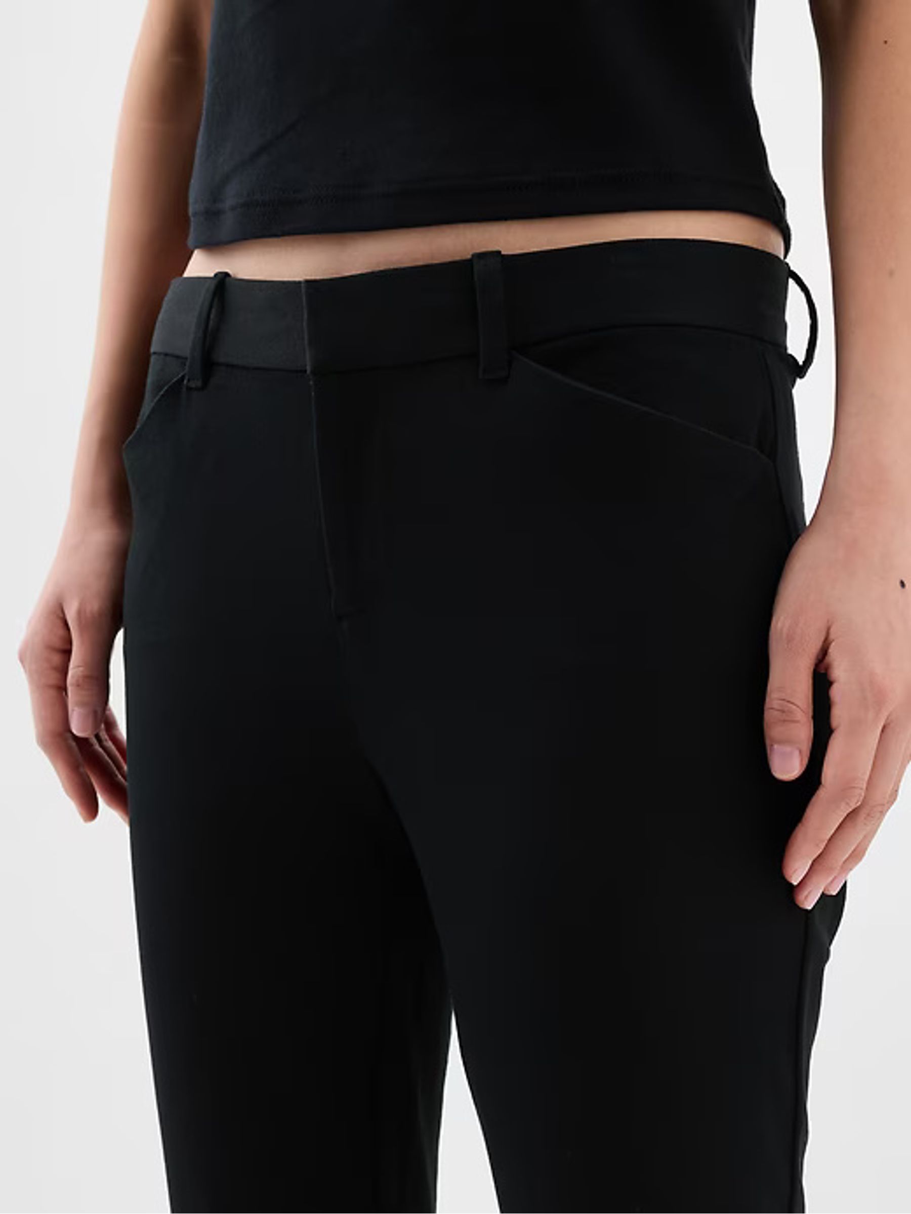 Black Mid Rise Skinny Fit Ankle Trousers - Image 9 of 10