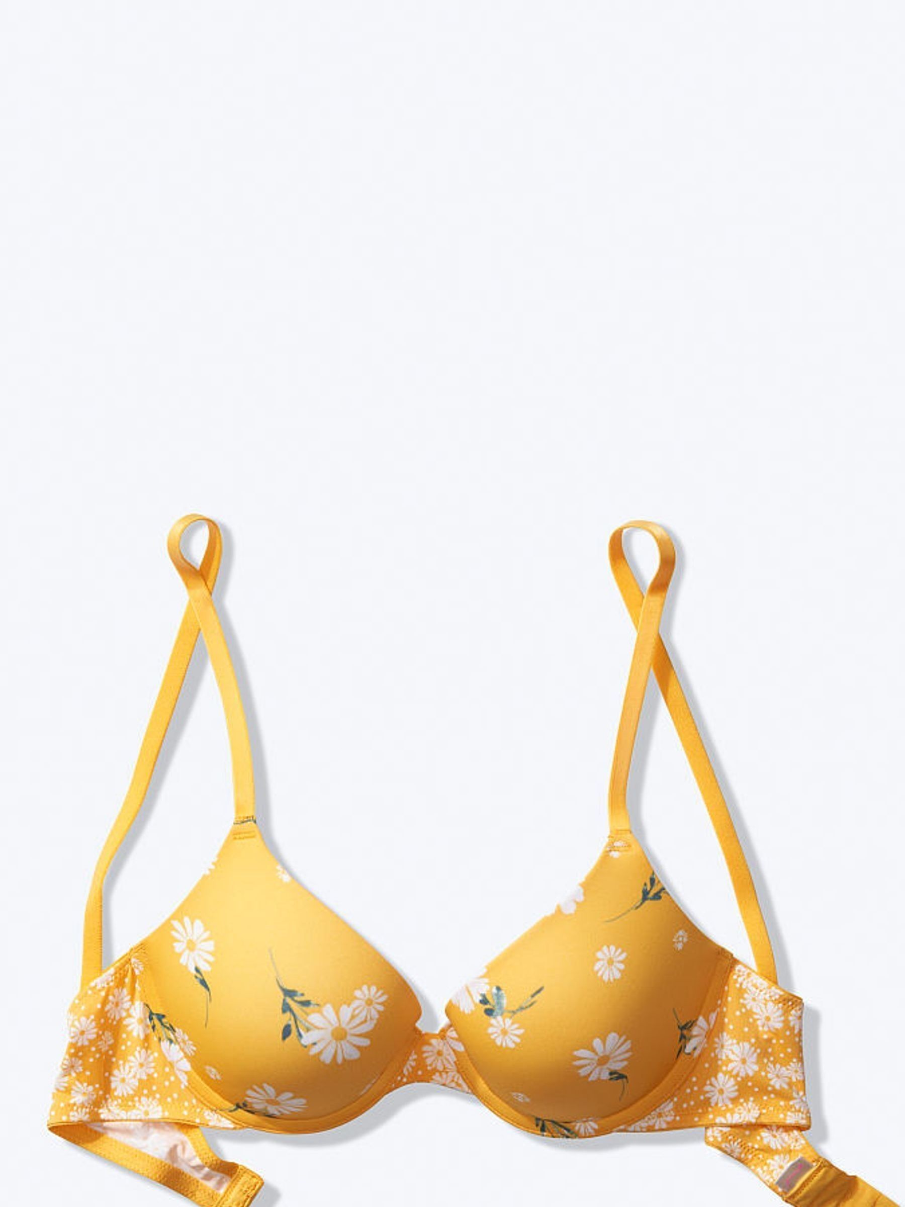 Triumph White and Yellow Daisy Smooth Push Up T-Shirt Bra - Image 2 of 2