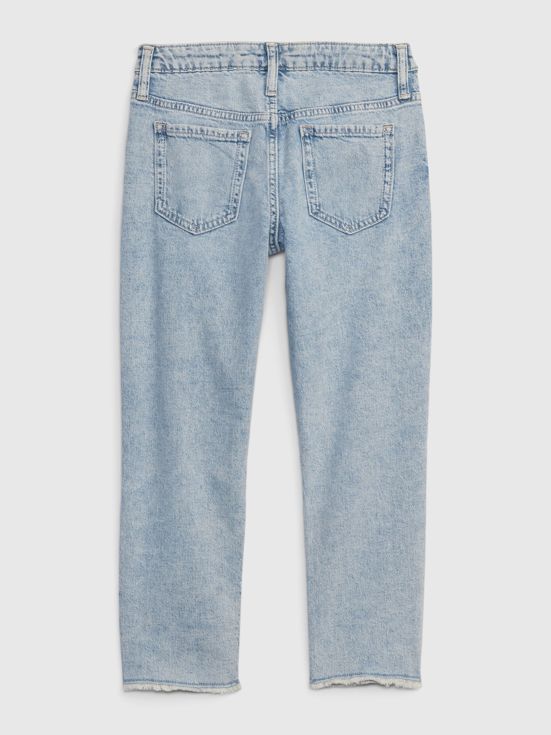 Vintage Wash Blue Distressed Girlfriend Jeans (5-16yrs) - Image 4 of 6