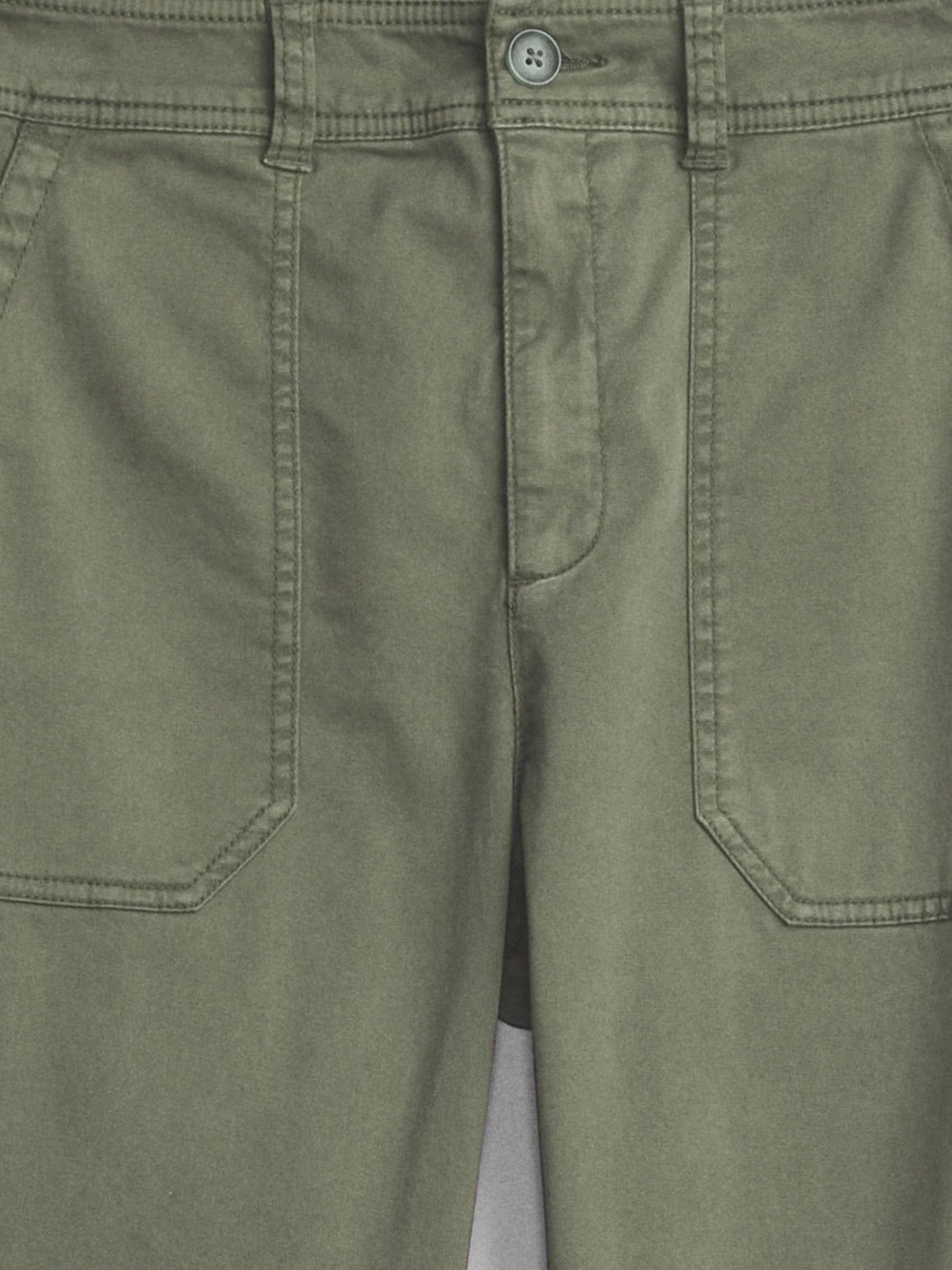 Green High Rise Girlfriend Utility Trousers - Image 5 of 5